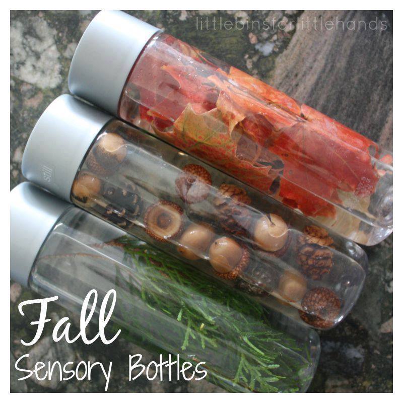 FALL SENSORY BOTTLES These would be a nice addition to your fall nature ...
