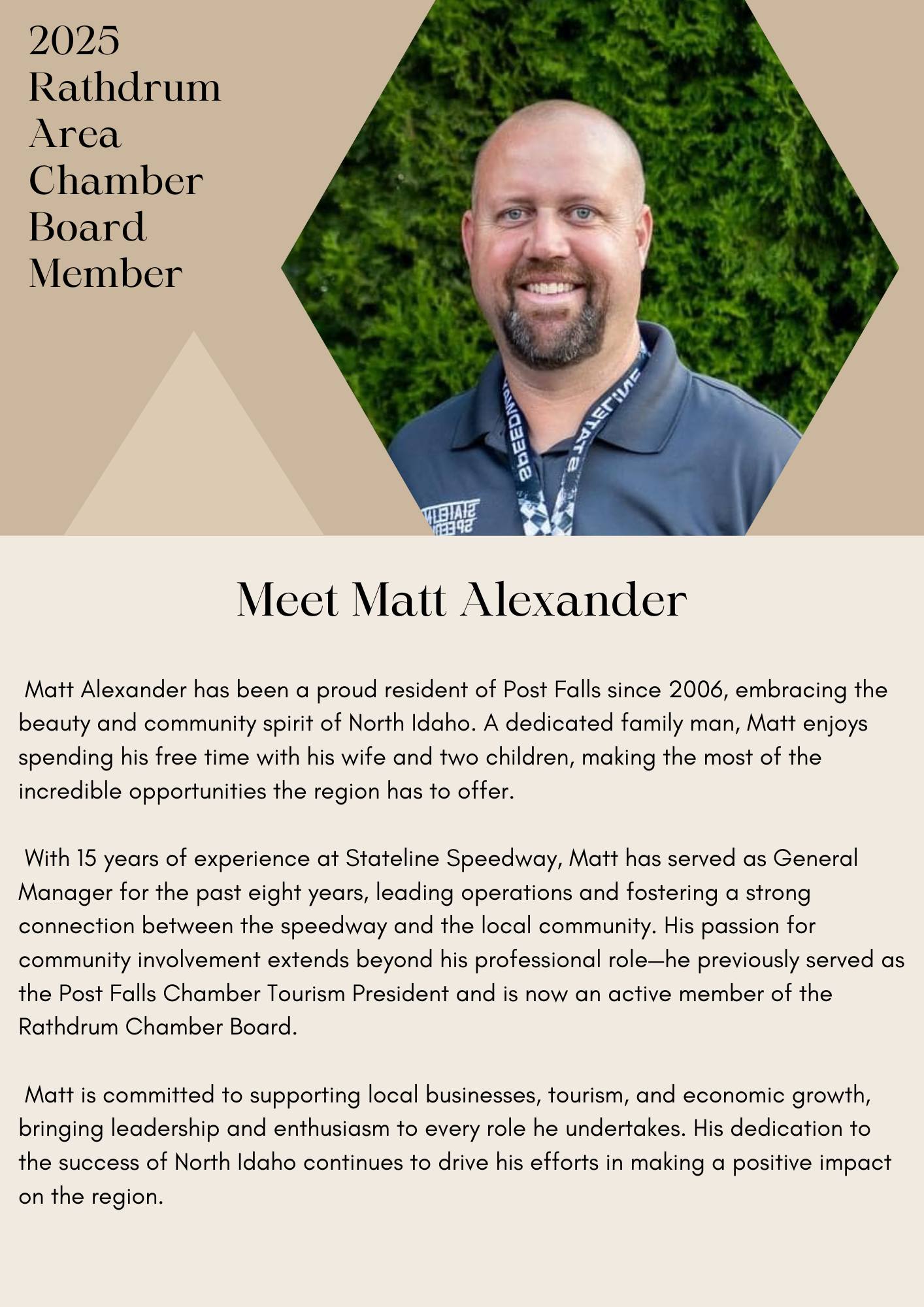 Meet the new 2025... - Rathdrum Area Chamber of Commerce | Facebook
