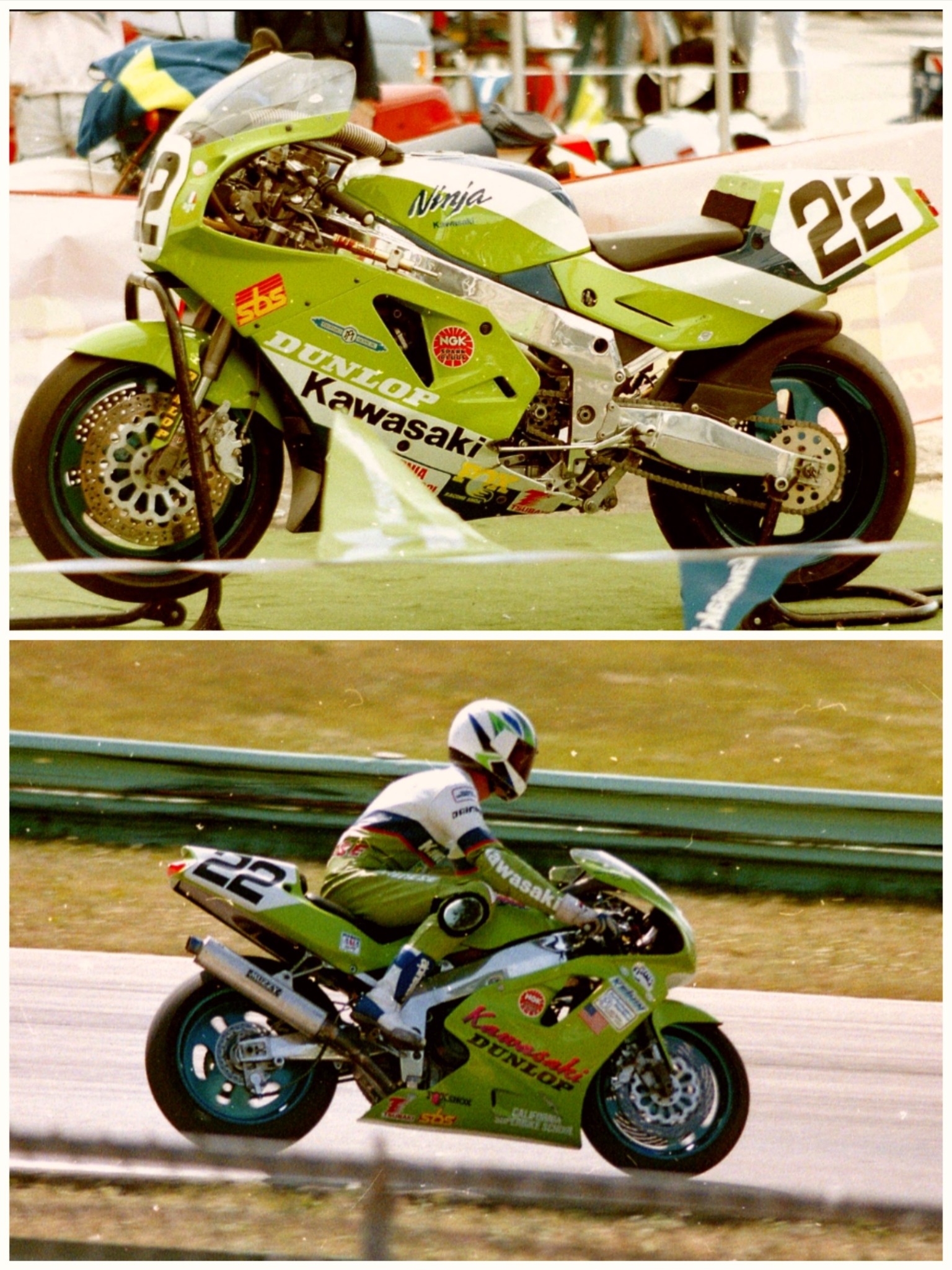 Shin-Etsu Kawasaki Kawasaki ZXR-7 Michael Dowson / Robbie Phillis