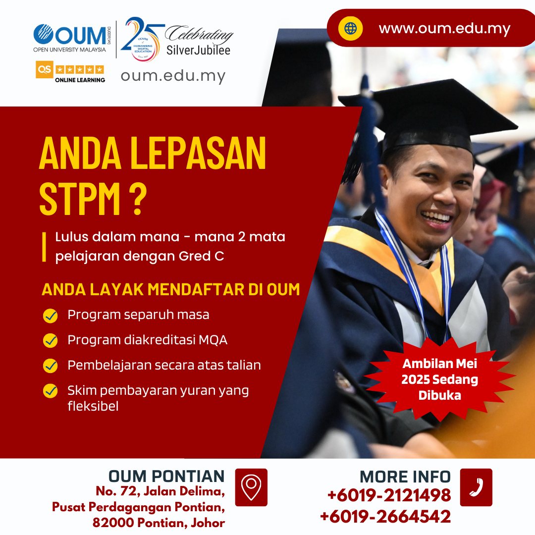 OUM - Pengambilan untuk Program Sarjana Muda OUM Ambilan Mei 2025 ...