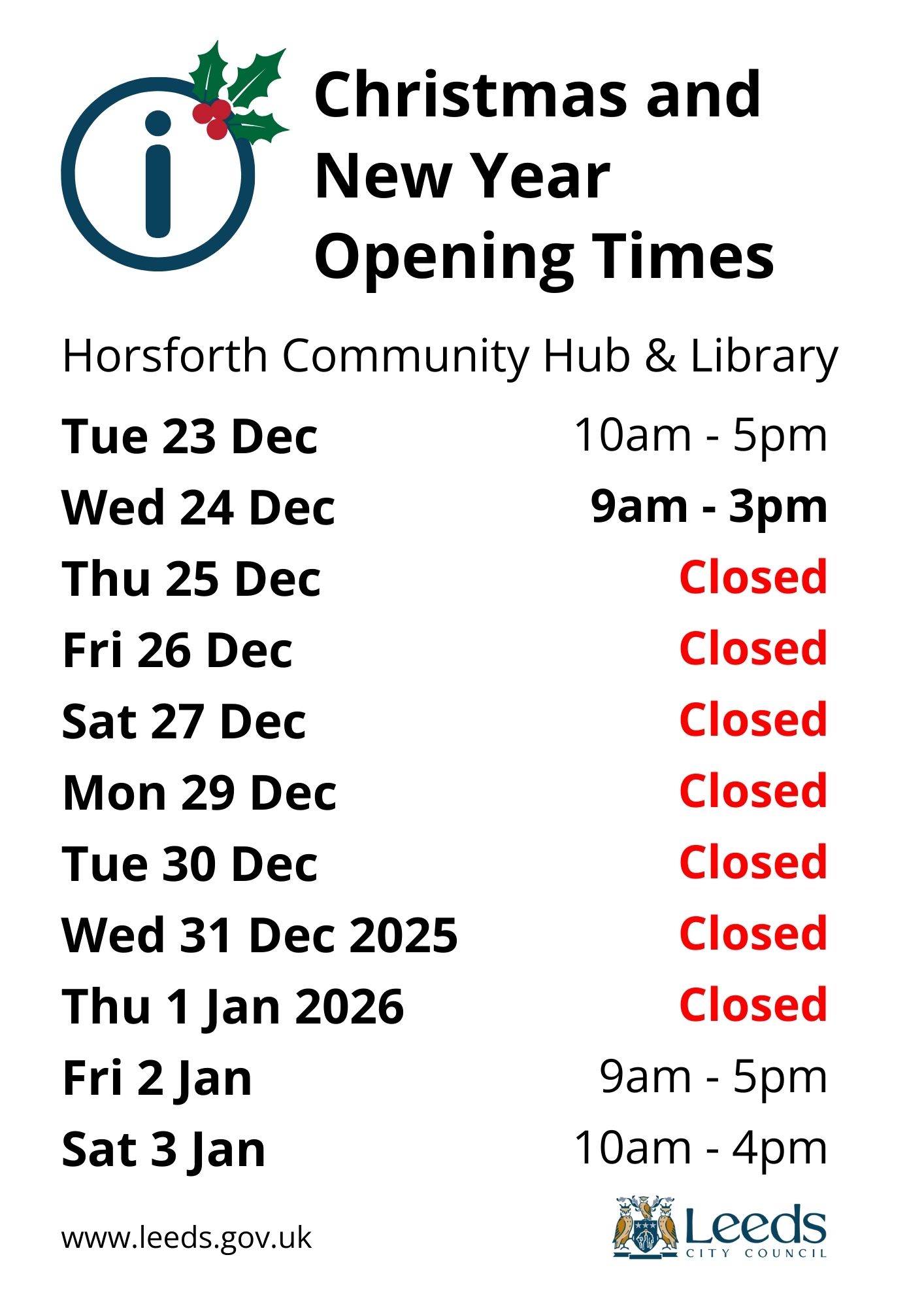 Horsforth and Holt Park Community Hubs and Libraries | Leeds