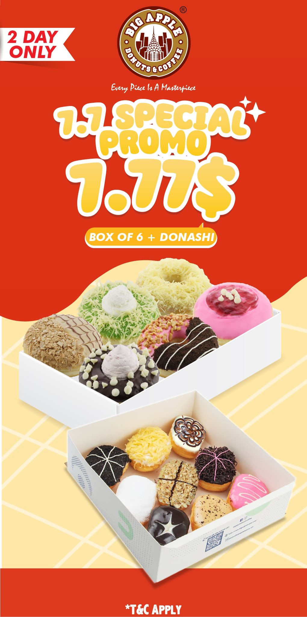 🤩🎉 7.7 Promotion 🎉🤩... - Big Apple Donuts & Coffee - Cambodia | Facebook