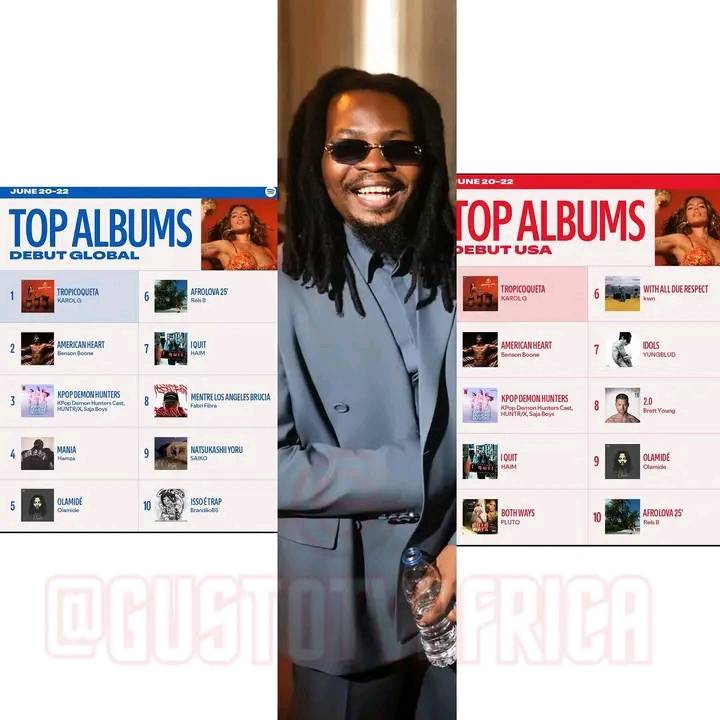 Olamide's “Olamidé” debuts at #6 on the Billboard World Albums
