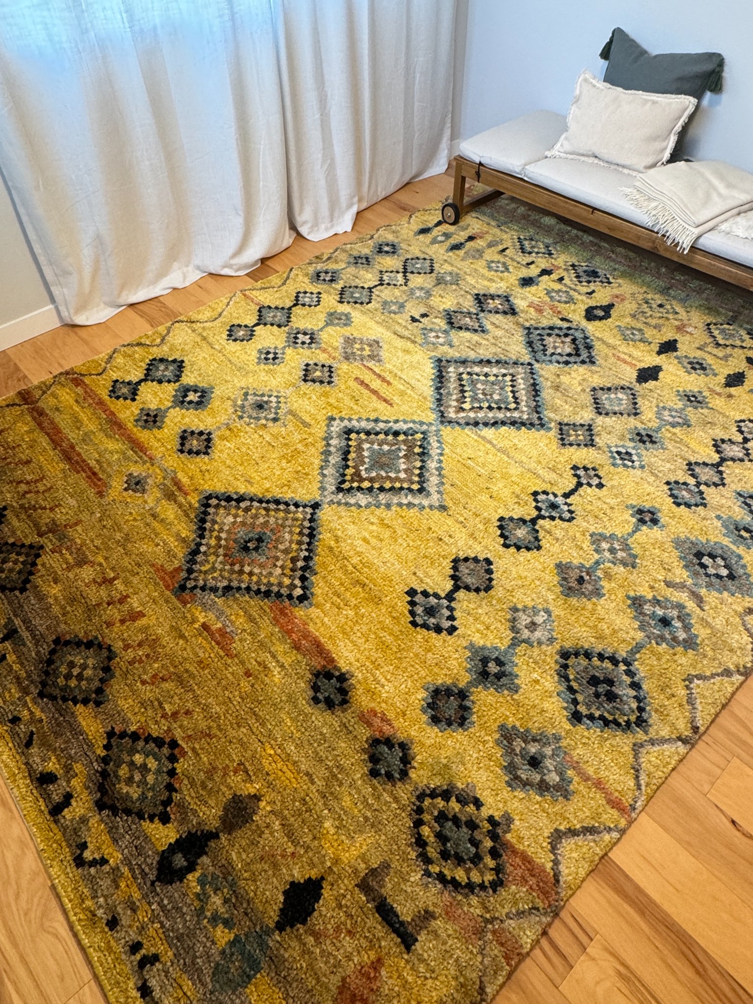 Safavieh Hand-Knotted Area Rug - Tangier Collection, Gold - Area Rugs ...