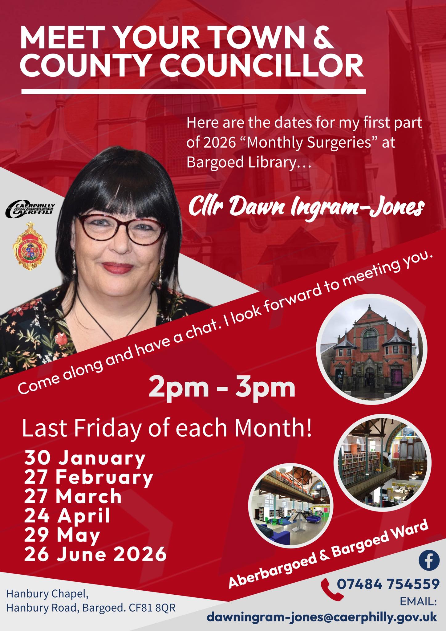 Caerphilly - 📣 Meet your Councillor 📣 Please see below dates for the ...