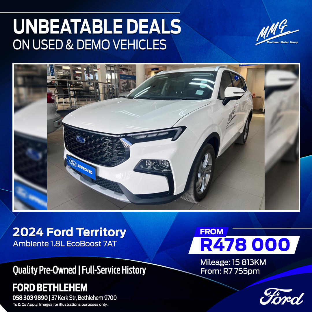MMG - 2024 Ford Territory | Ambiente 1.8L EcoBoost 7AT From R478 000 ...