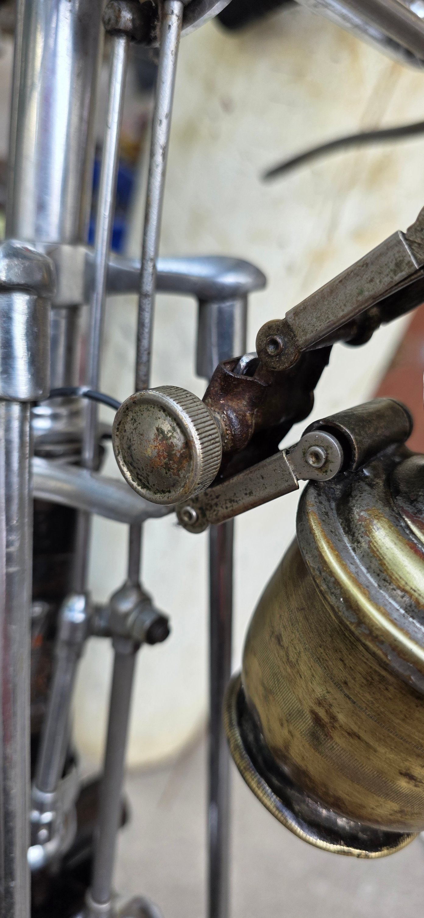 1920s Lucas Birmingham England Bicycle Carbide Lamp for Sale