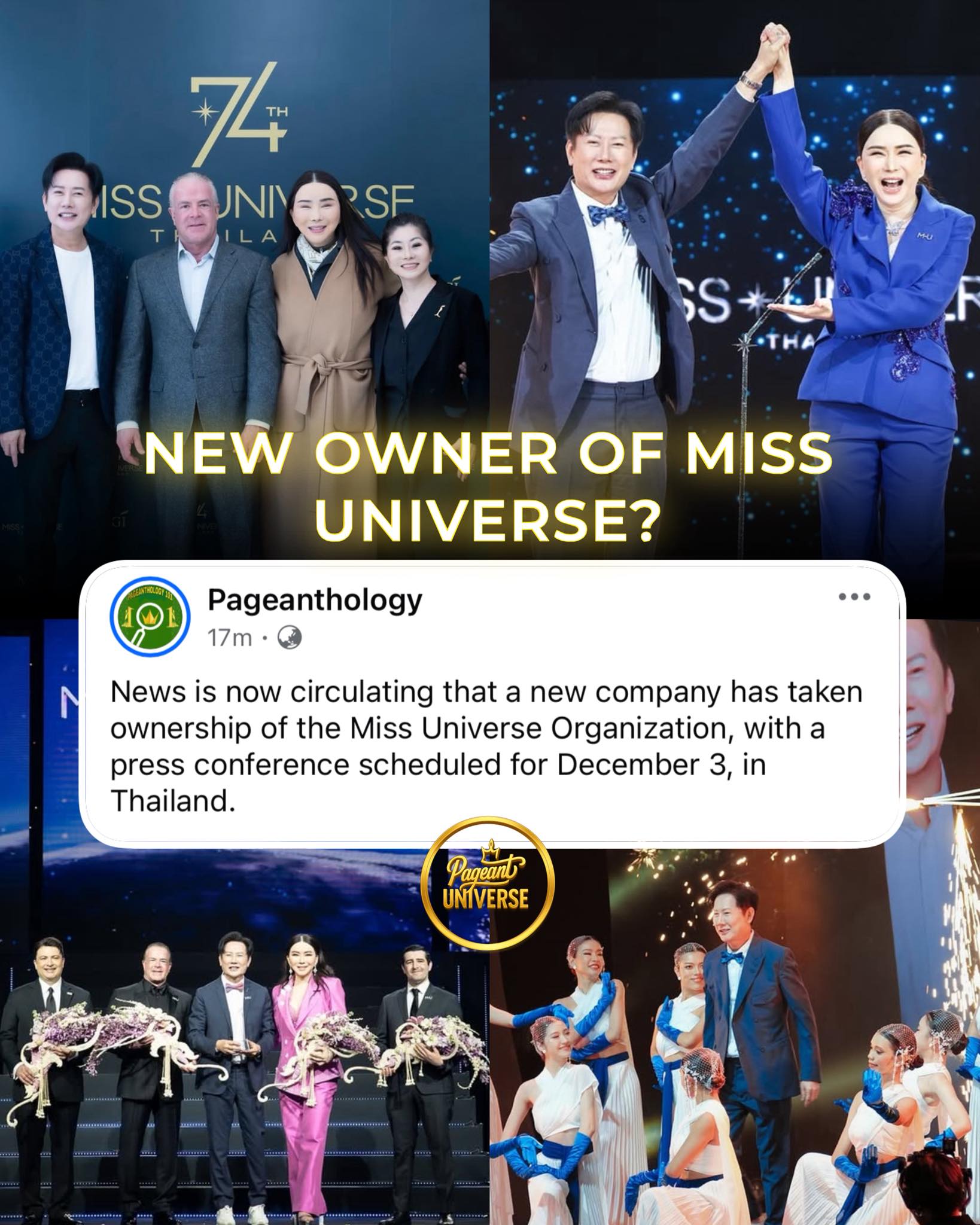 Pageant - SHOCKING NEWS! 👀💥 NEW OWNER OF MISS UNIVERSE — WHO COULD IT ...