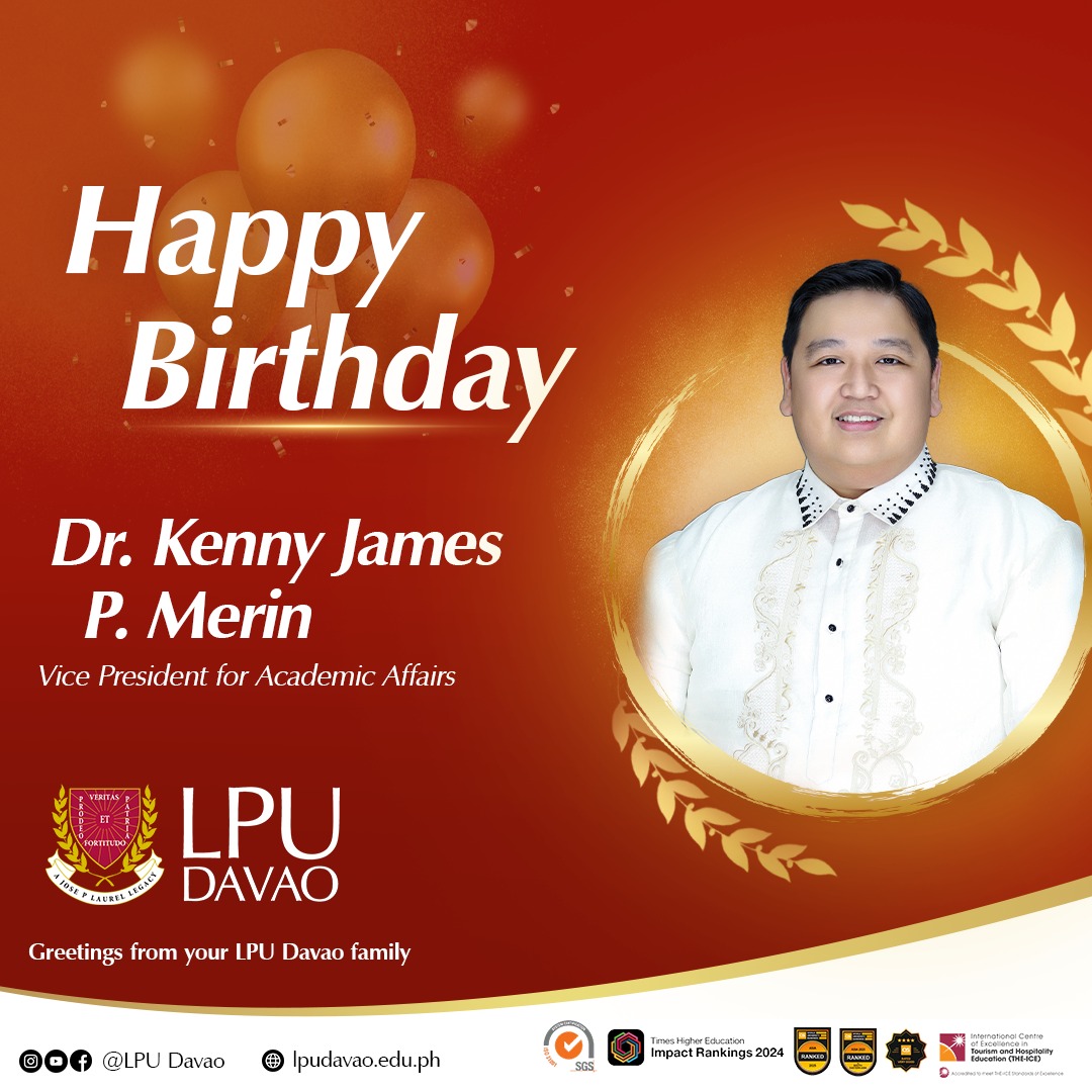 Lyceum - Warmest birthday greetings to our Vice President for Academic ...