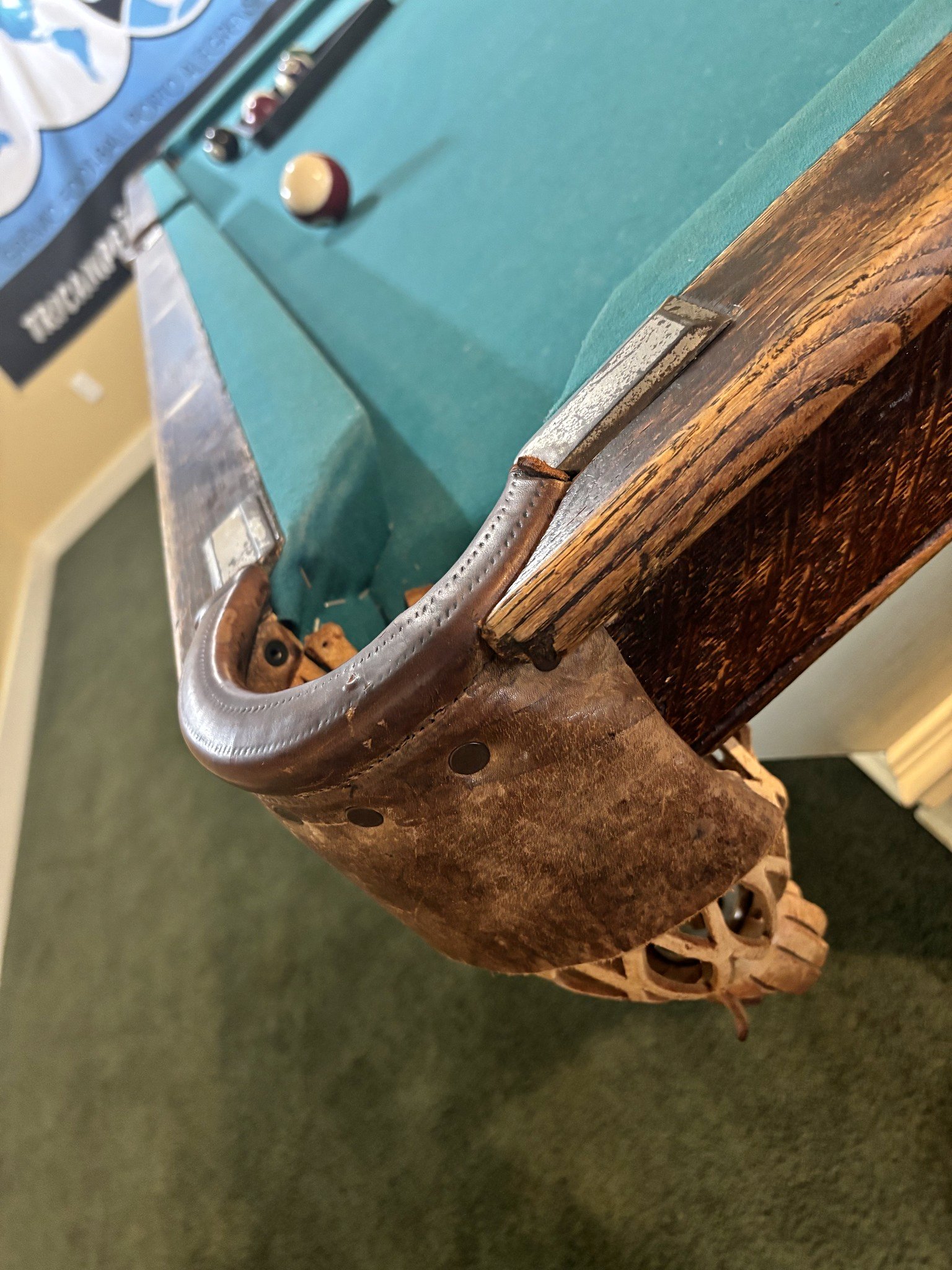 Antique Pool Table Brunswick-Balke-Collender “Monarch” - Billiard ...