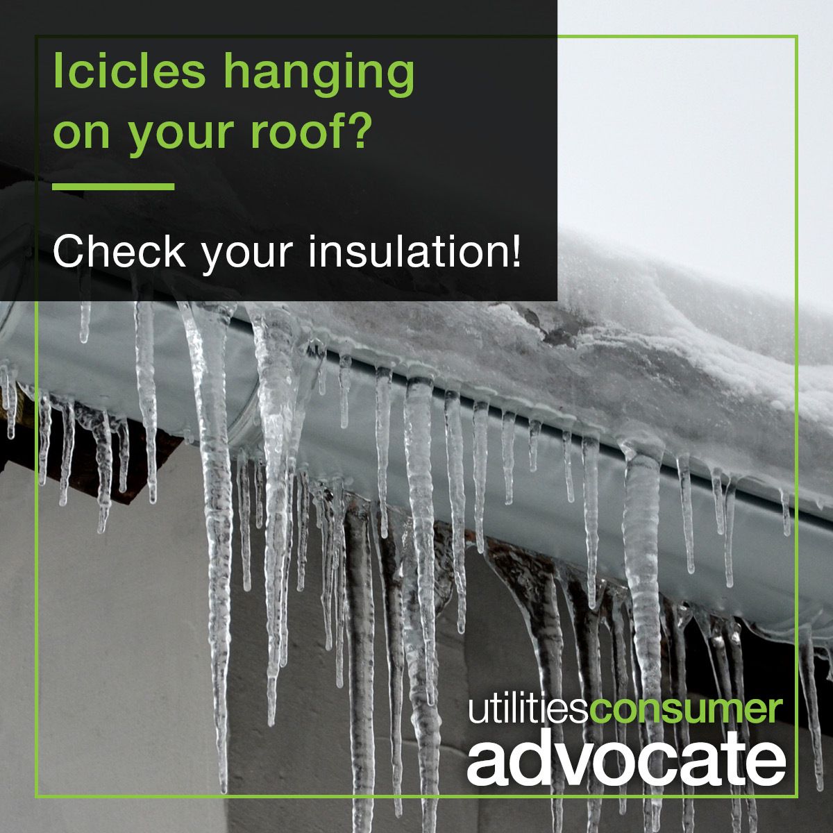 Office - Do you have icicles on your roofline? You may be losing heat ...