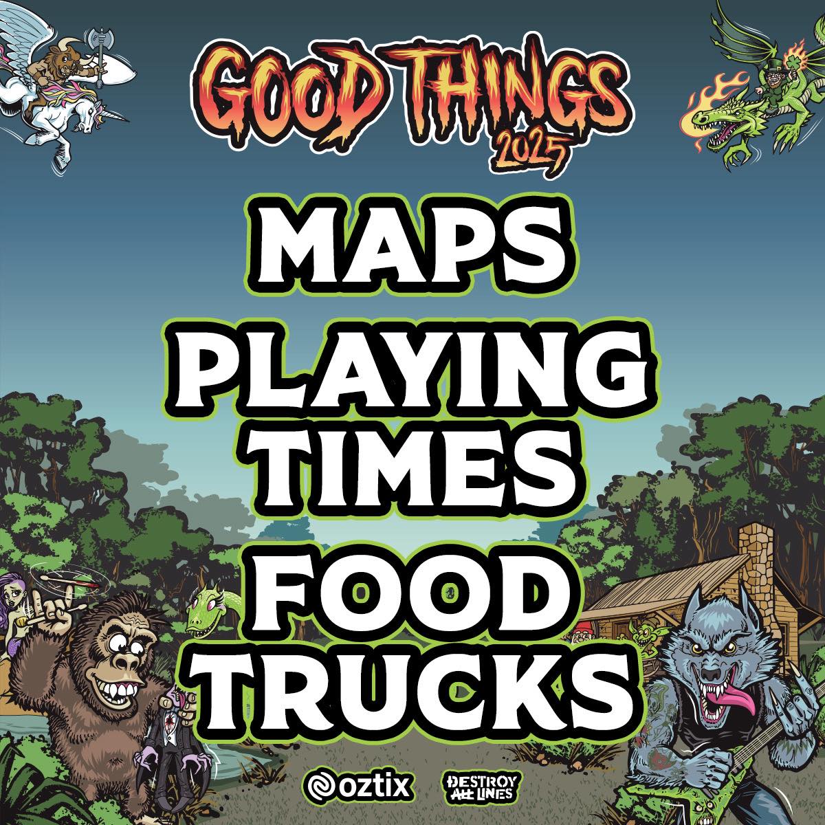 Final playing times ⌚, venue maps,... - Good Things Festival | Facebook