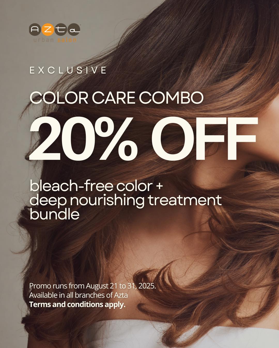 Ayala - You deserve a reset, girl! Get pampered with Azta's Color Care ...