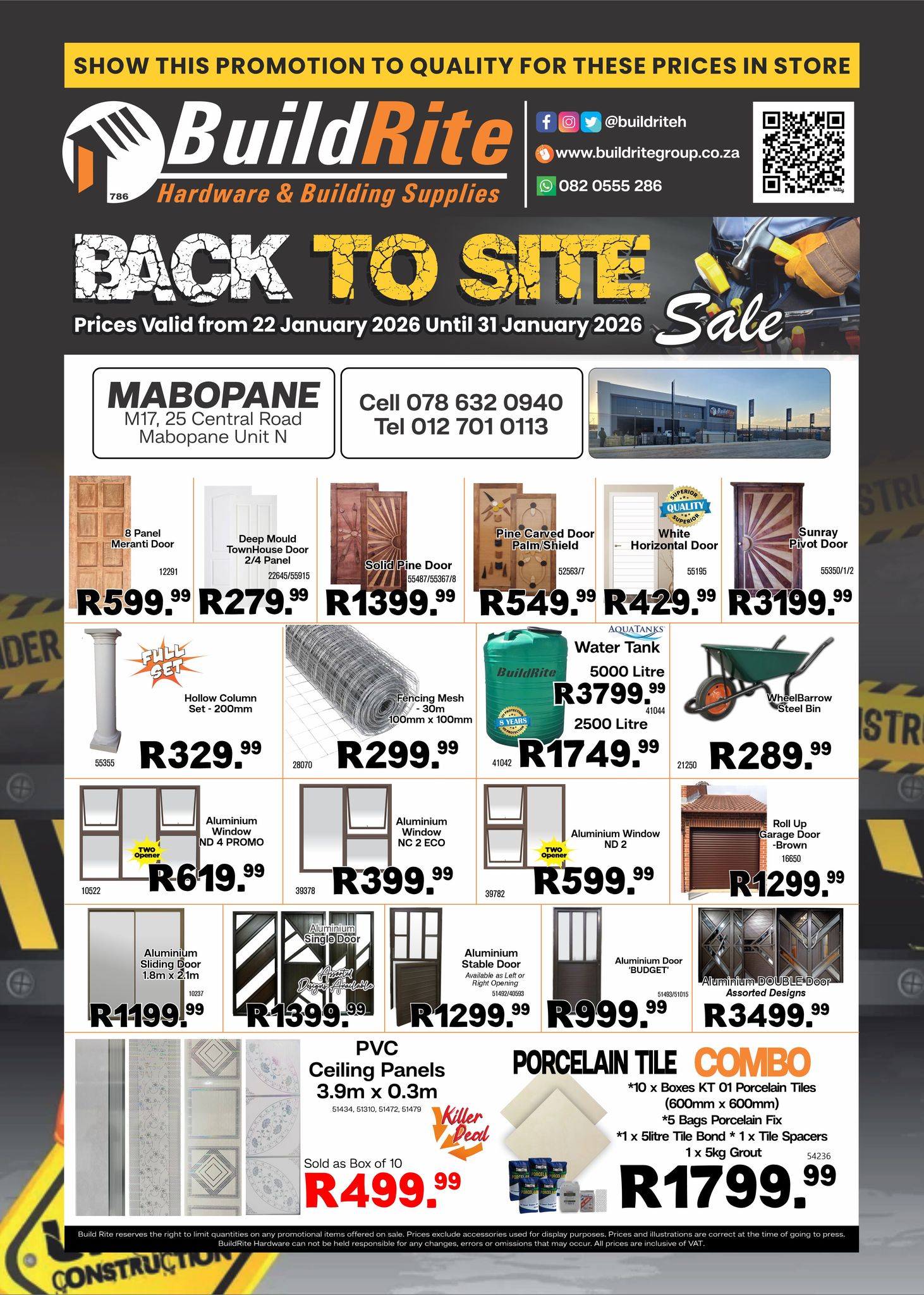 Mabopane Back to Site 10 Day Sale... - Build Rite Hardware | Facebook