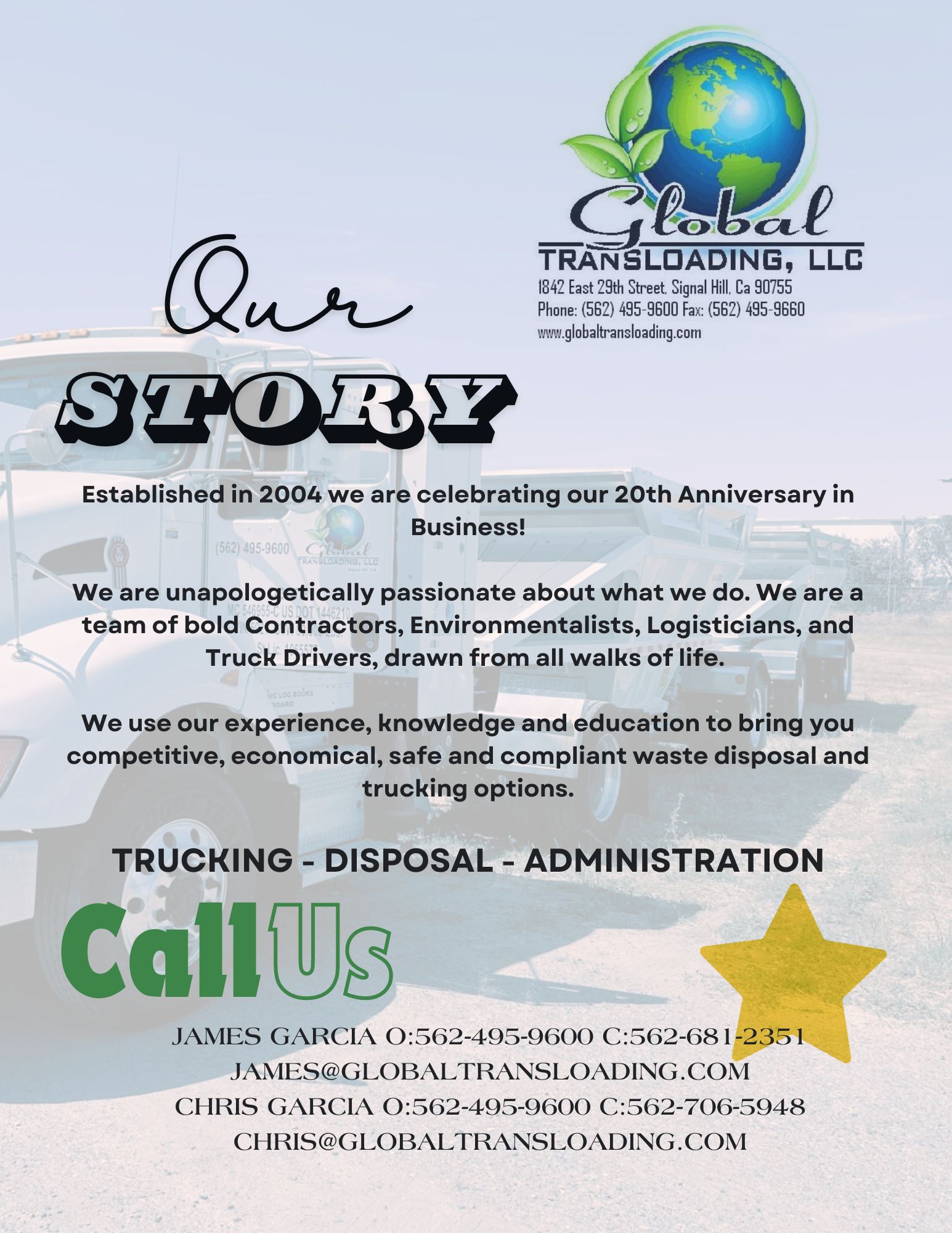 Global Transloading, LLC | Signal Hill CA