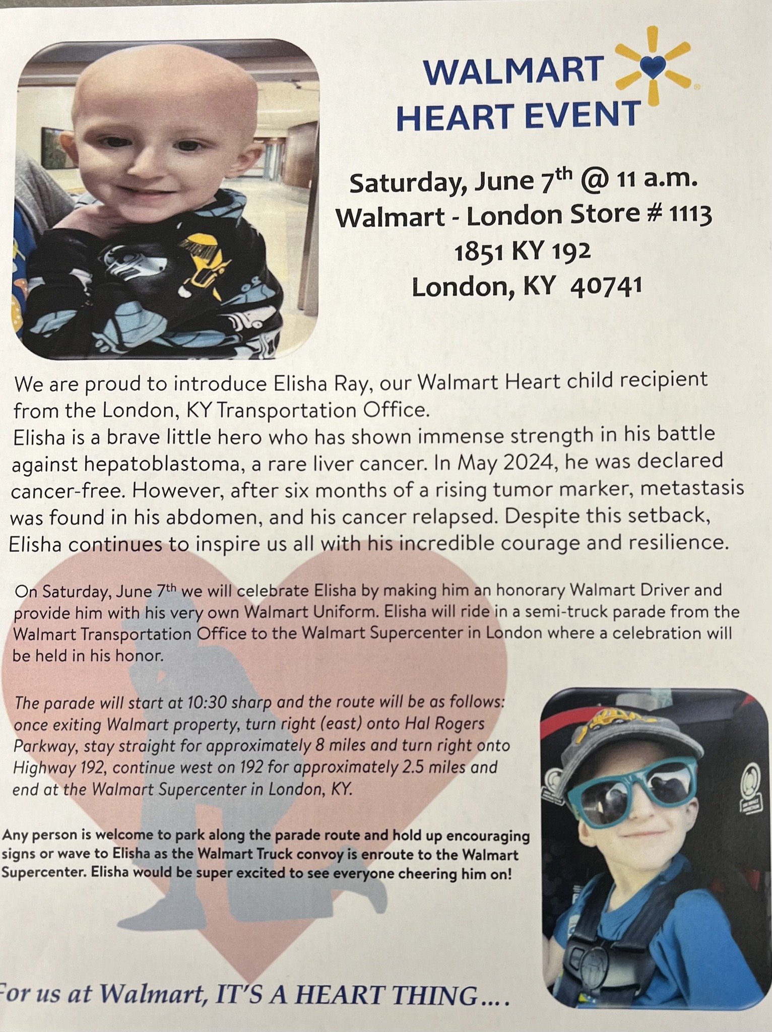 Walmart - For us, it’s a heart thing. Show your support by lining up at ...