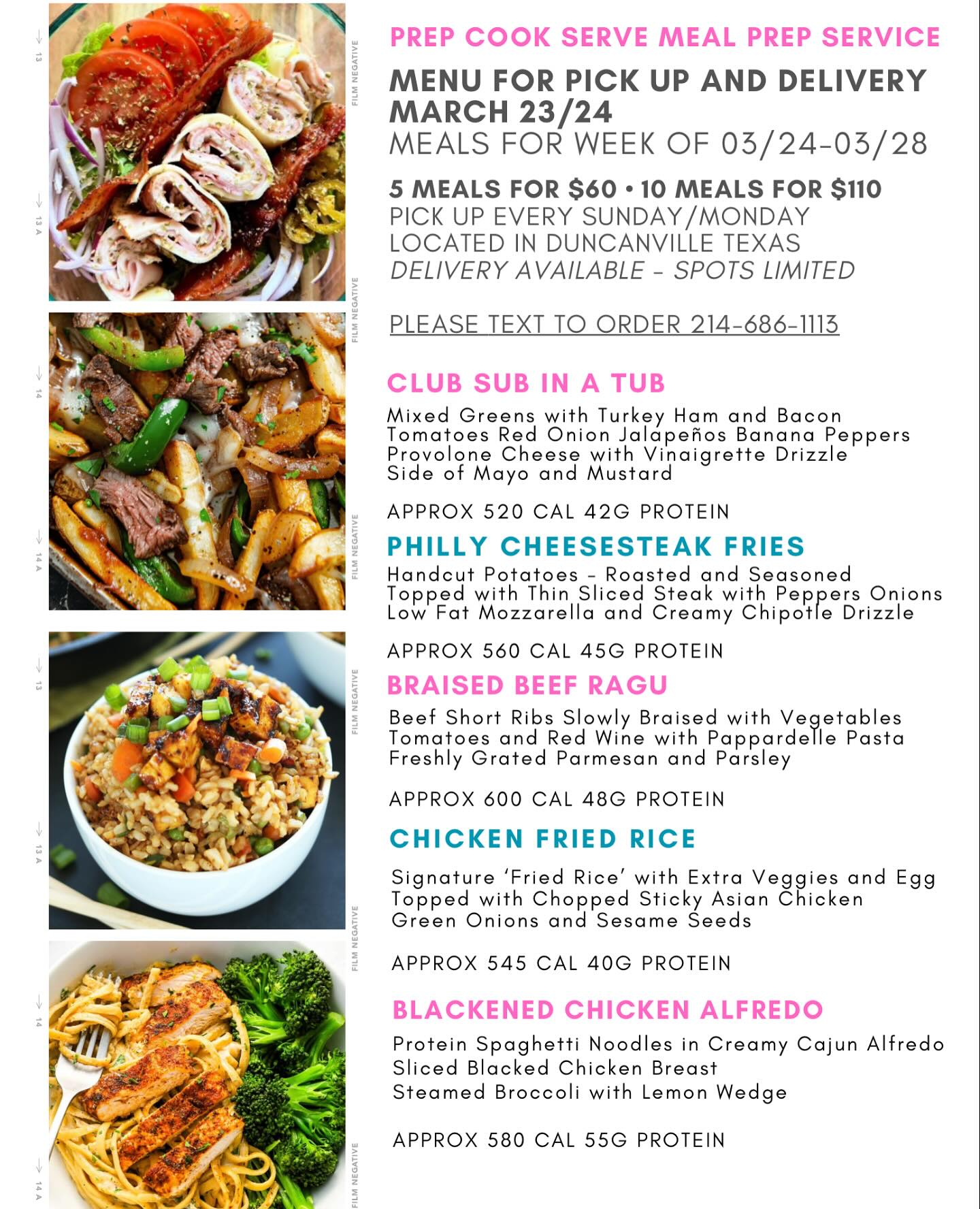 Prep.Cook.Serve - NEW WEEK NEW MENU ! 🚨🚨🚨 Get ready to fuel your body ...