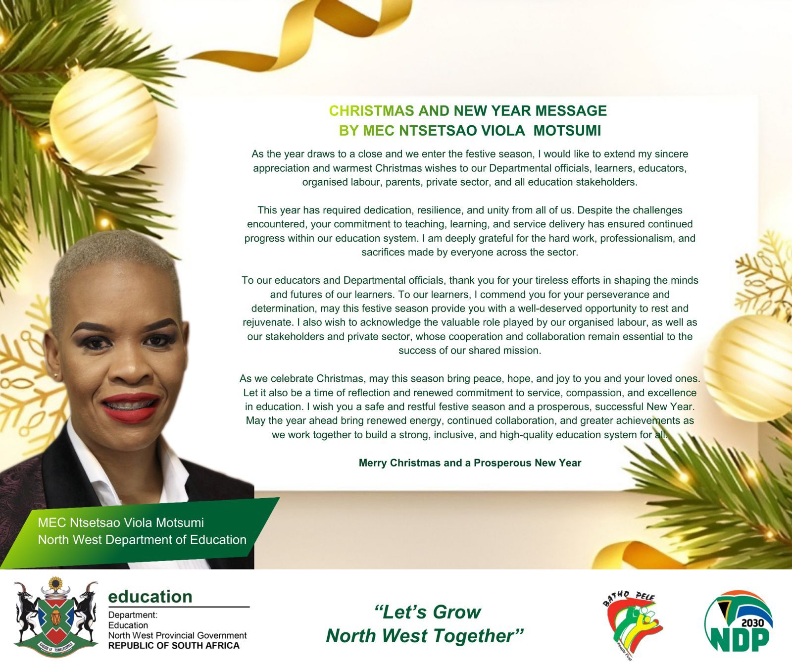 North West Department of Education | Mmabatho