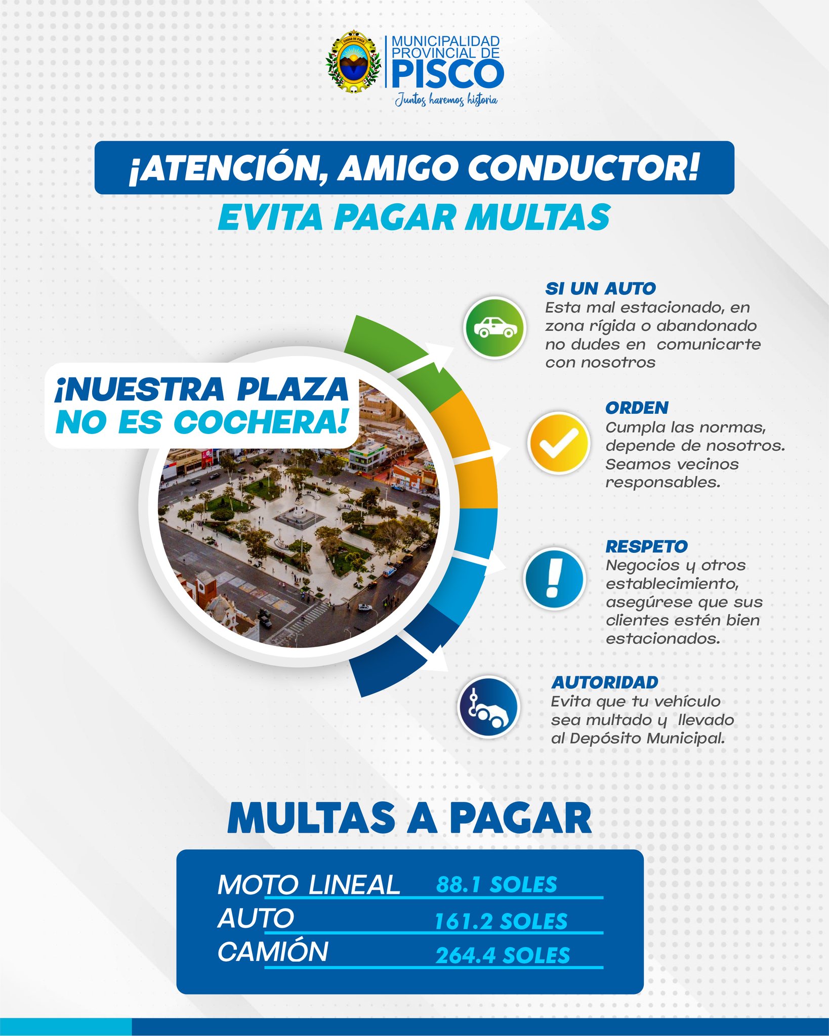 Municipalidad - ¡Atención, amigo conductor! 🚐 Te informamos lo ...