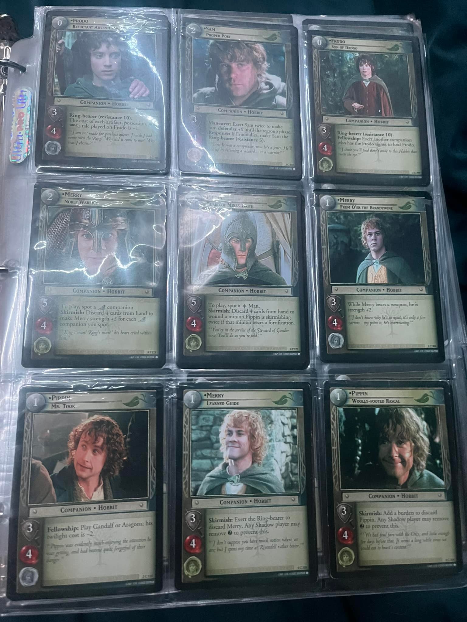 lord of the rings card binder Ultra PRO LOTR LCG Player Card Binder