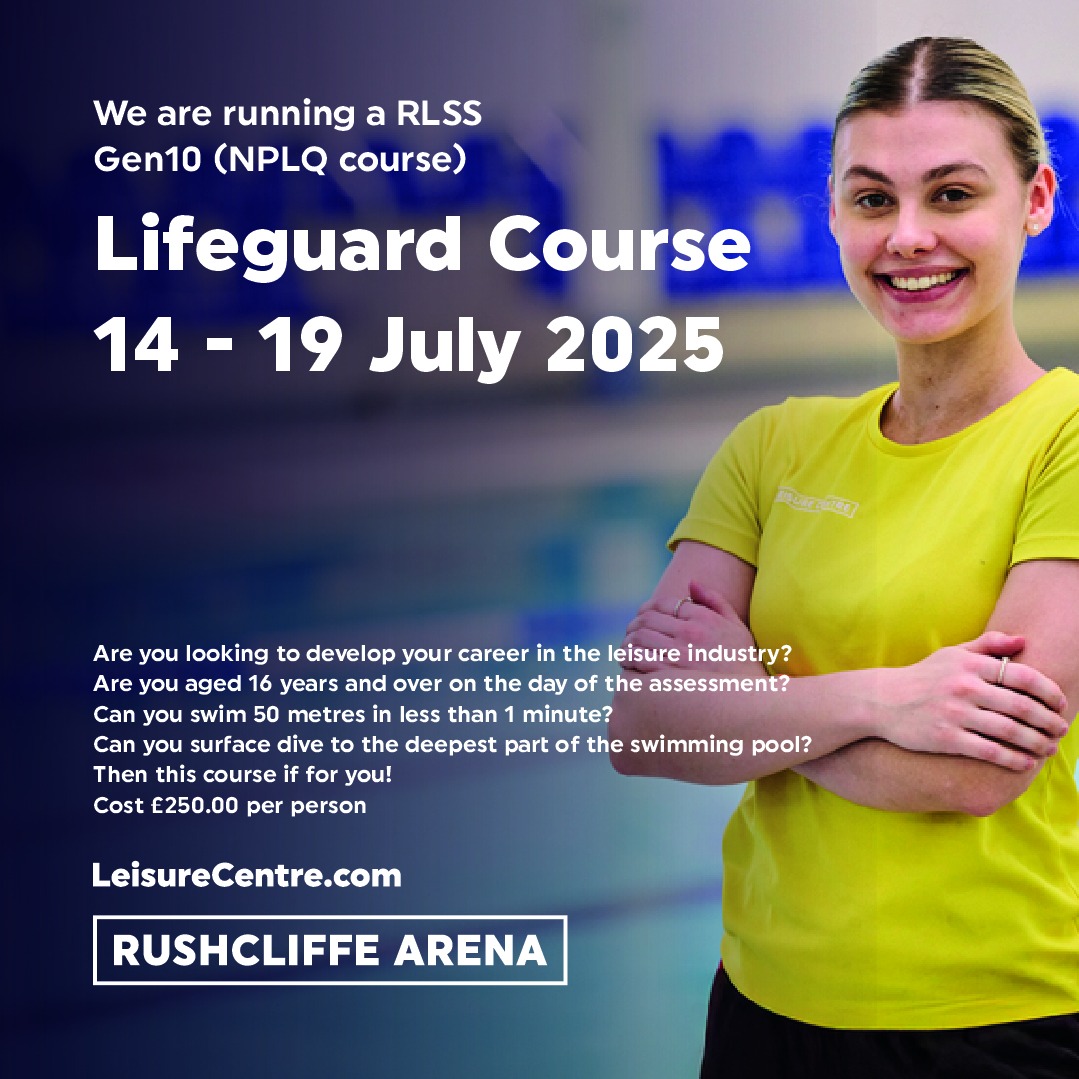 Rushcliffe - RLSS UK National Pool Lifeguard Qualification - 4 places ...