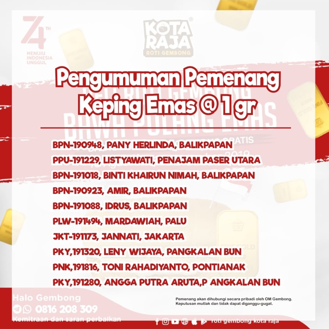 SELAMAT... الحمد لله ربّ... - Roti Gembong Kota Raja | Facebook