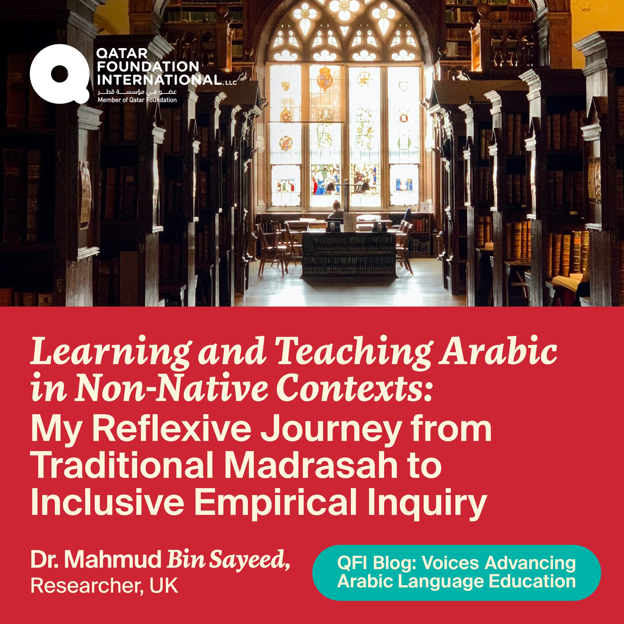 Qatar - New Blog by Dr. Mahmud Bin Sayeed: Learning and Teaching Arabic ...