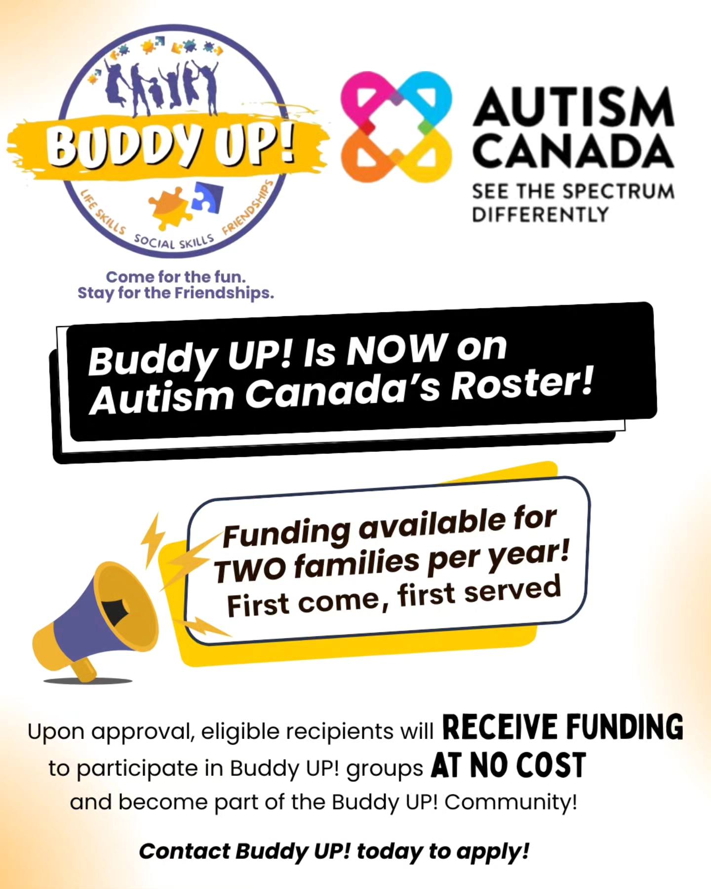Buddy - 🎉 Amazing News Families! Buddy UP! has been approved and is now ...