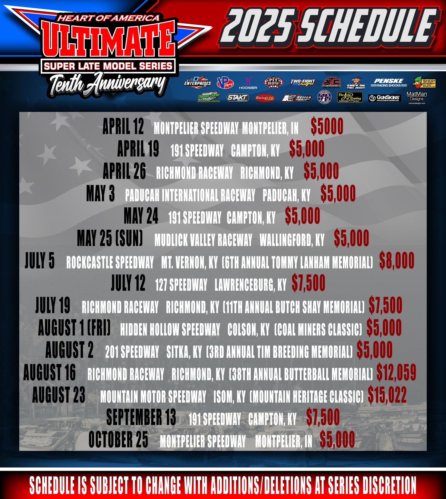 Our 2025 season- (Poster for 127 Speedway coming as soon... - Ultimate ...