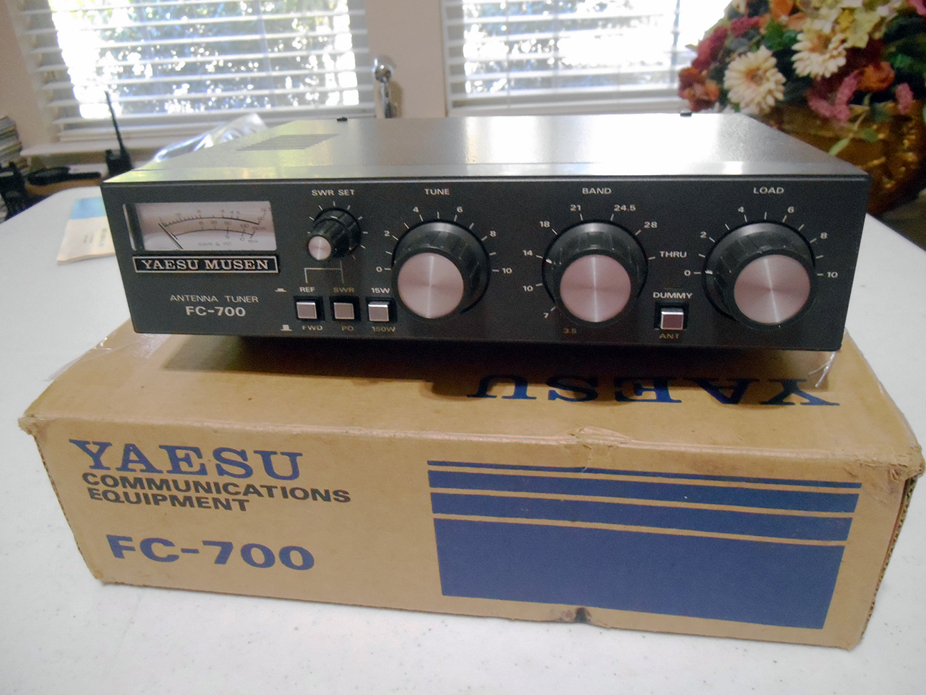 The Yaesu FC-707 antenna coupler is designed to work with the FT