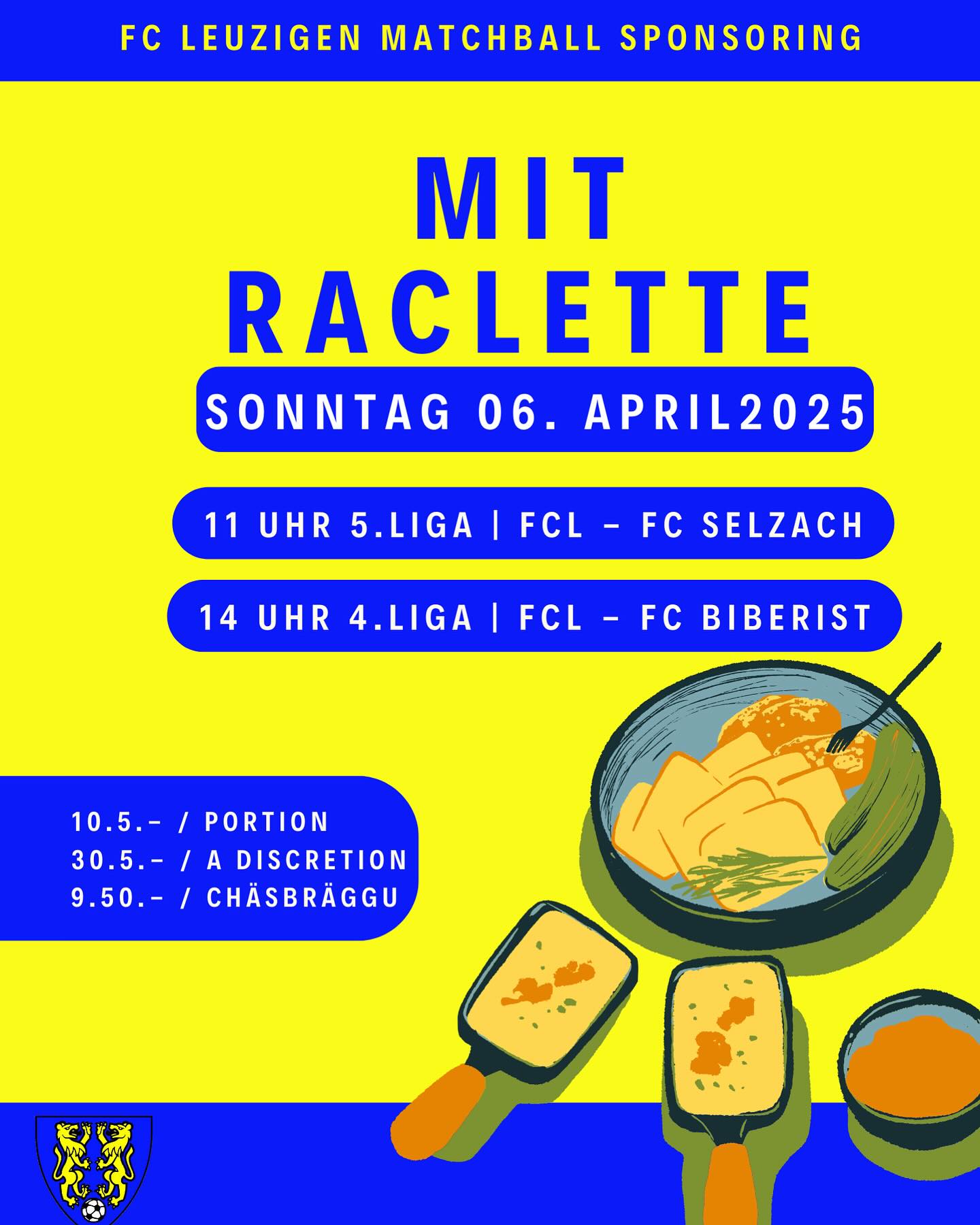 FC Leuzigen - 🔥⚽ Raclette & Fussball – die perfekte Kombination! 🧀⚽ Am ...