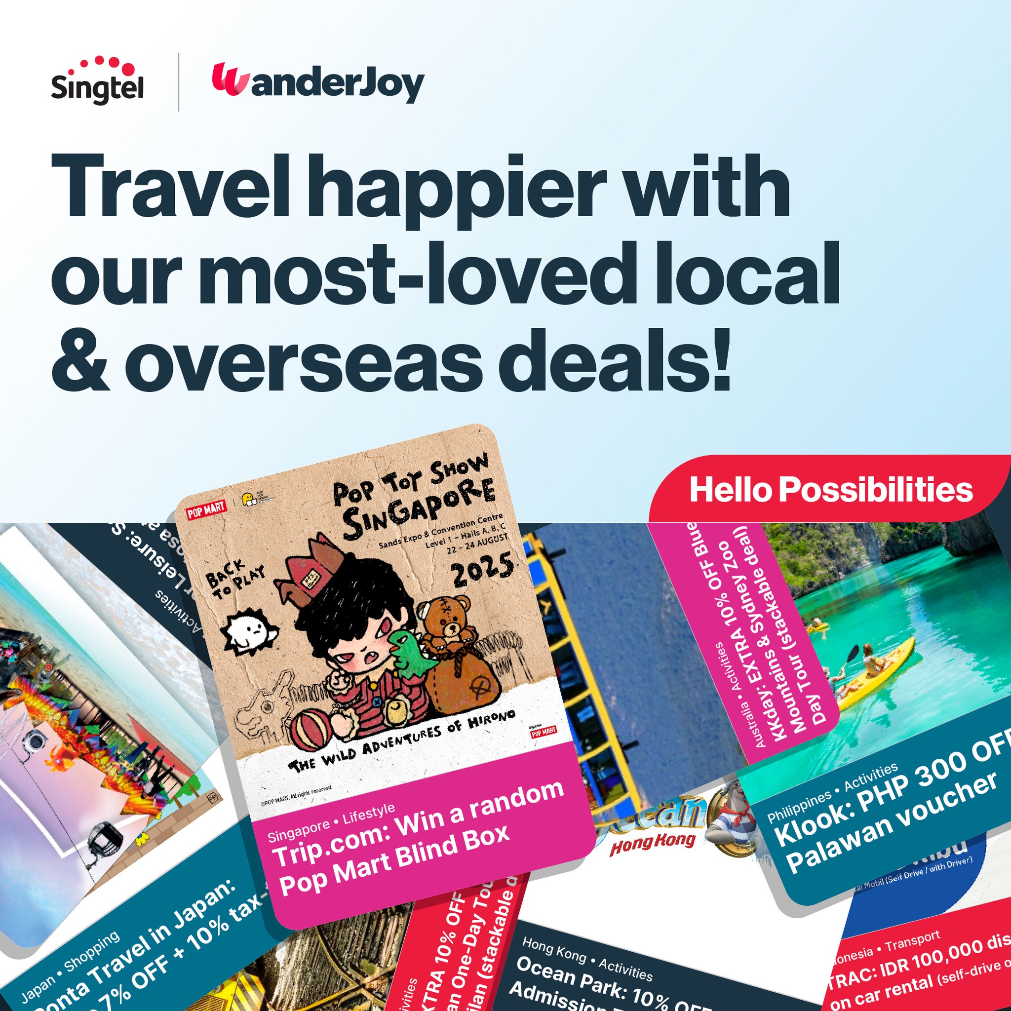 Singtel - 🎁WanderJoy's pre-launch deals are now FREE for... | Facebook