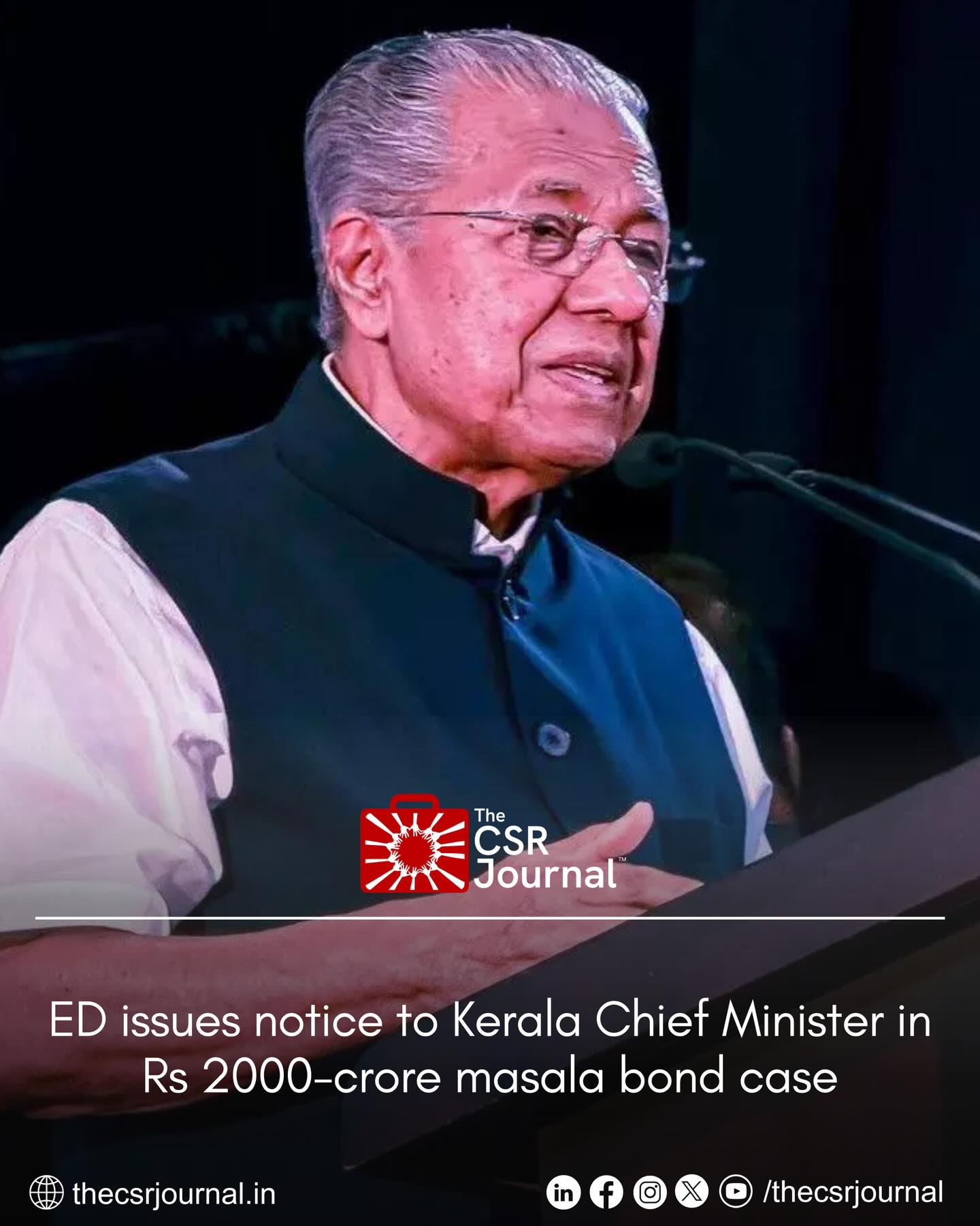 The CSR Journal - The Enforcement Directorate issued a... | Facebook