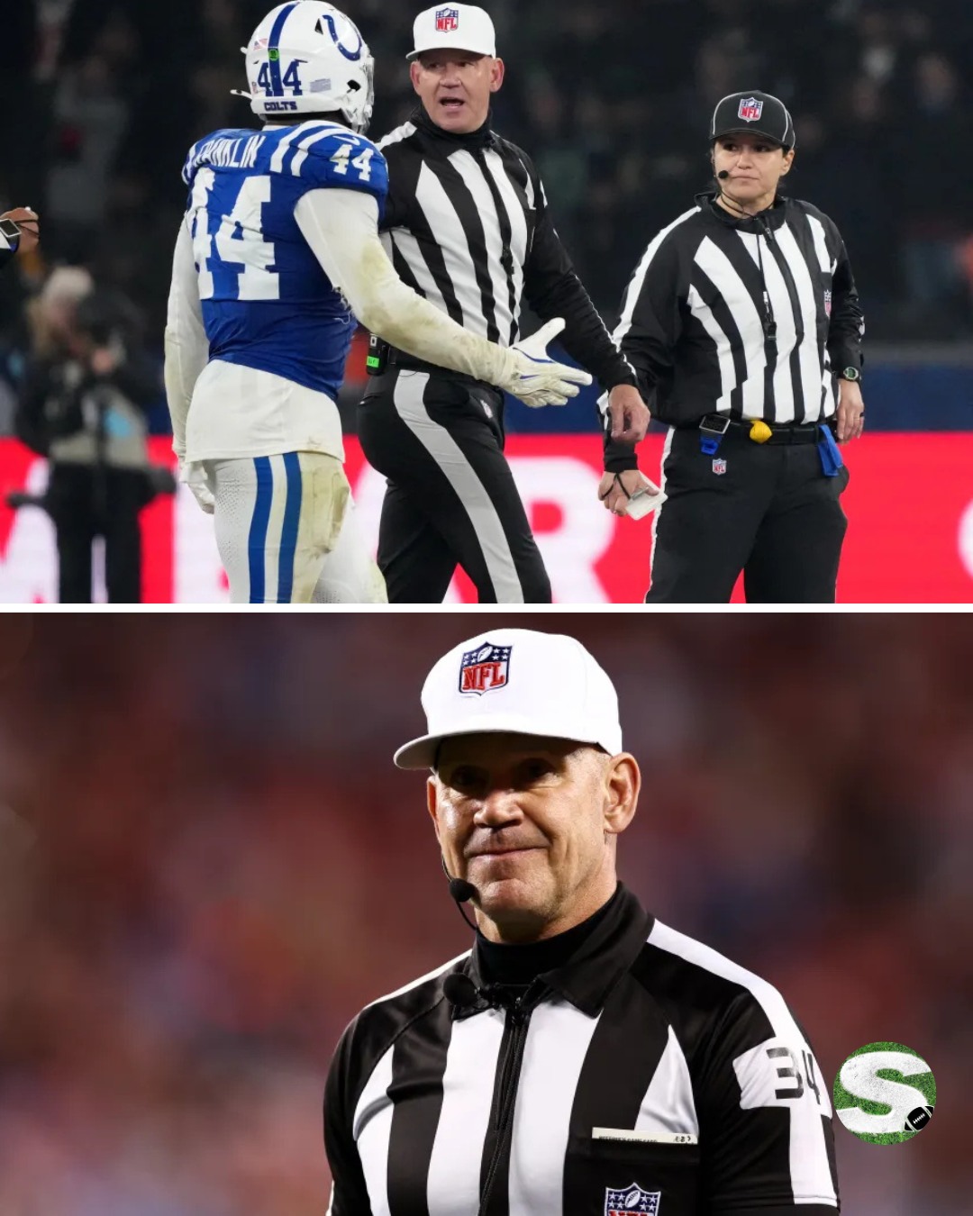 The US - An NFL referee has been forced to correct an embarrassing ...