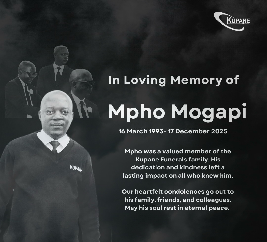 Kupane - It is with deep sadness and heavy hearts that we announce the ...