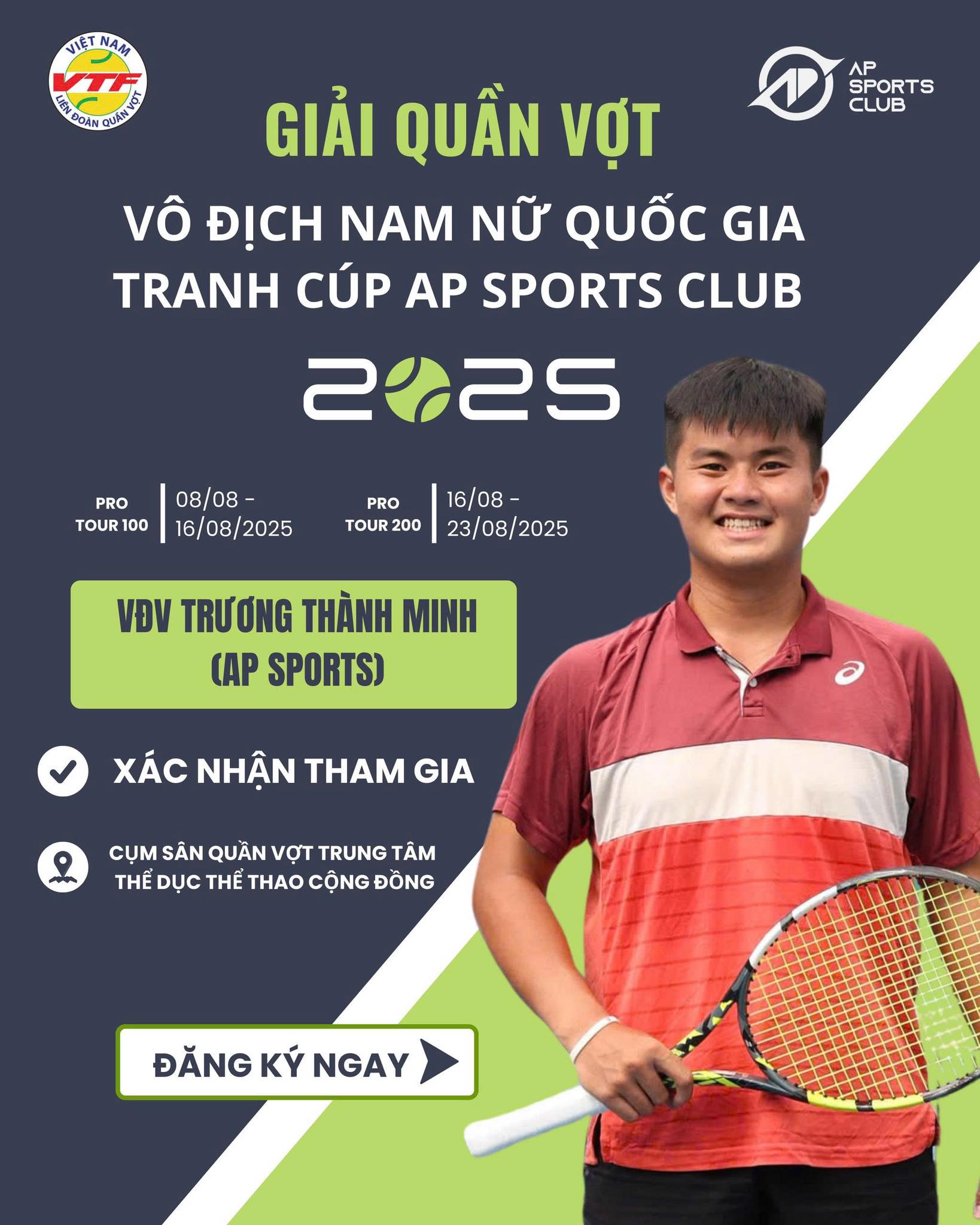 🔥 Trương Thành Minh... - Vietnam Tennis Federation - VTF | Facebook