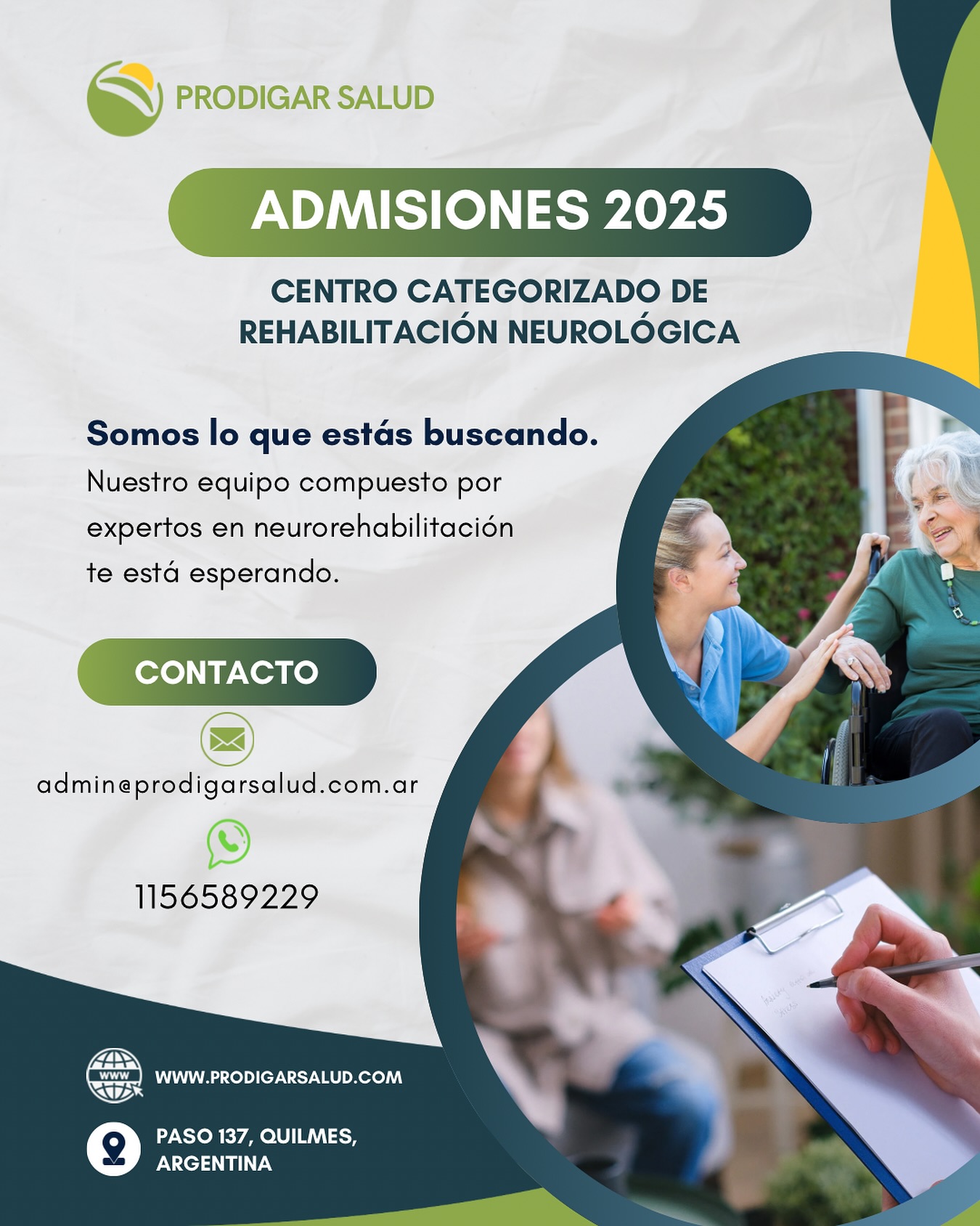 Prodigar SALUD - ADMISIONES 2025 Somos PRODIGAR SALUD.... | Facebook