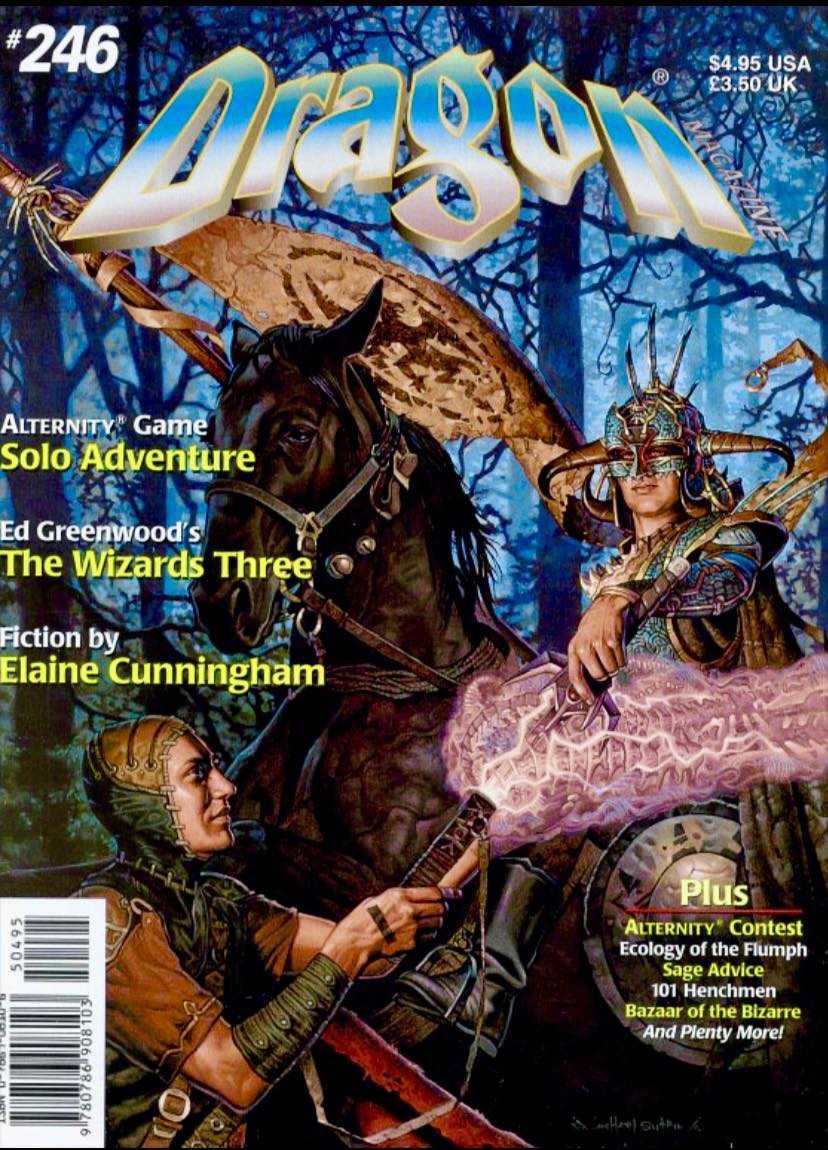 D&D Dragon Magazine art for game inspiration
