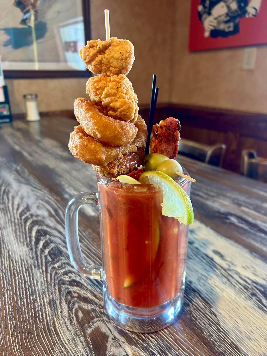 Loaded Bloody Mary's are back at 4pm! $13 for the entire package 😎