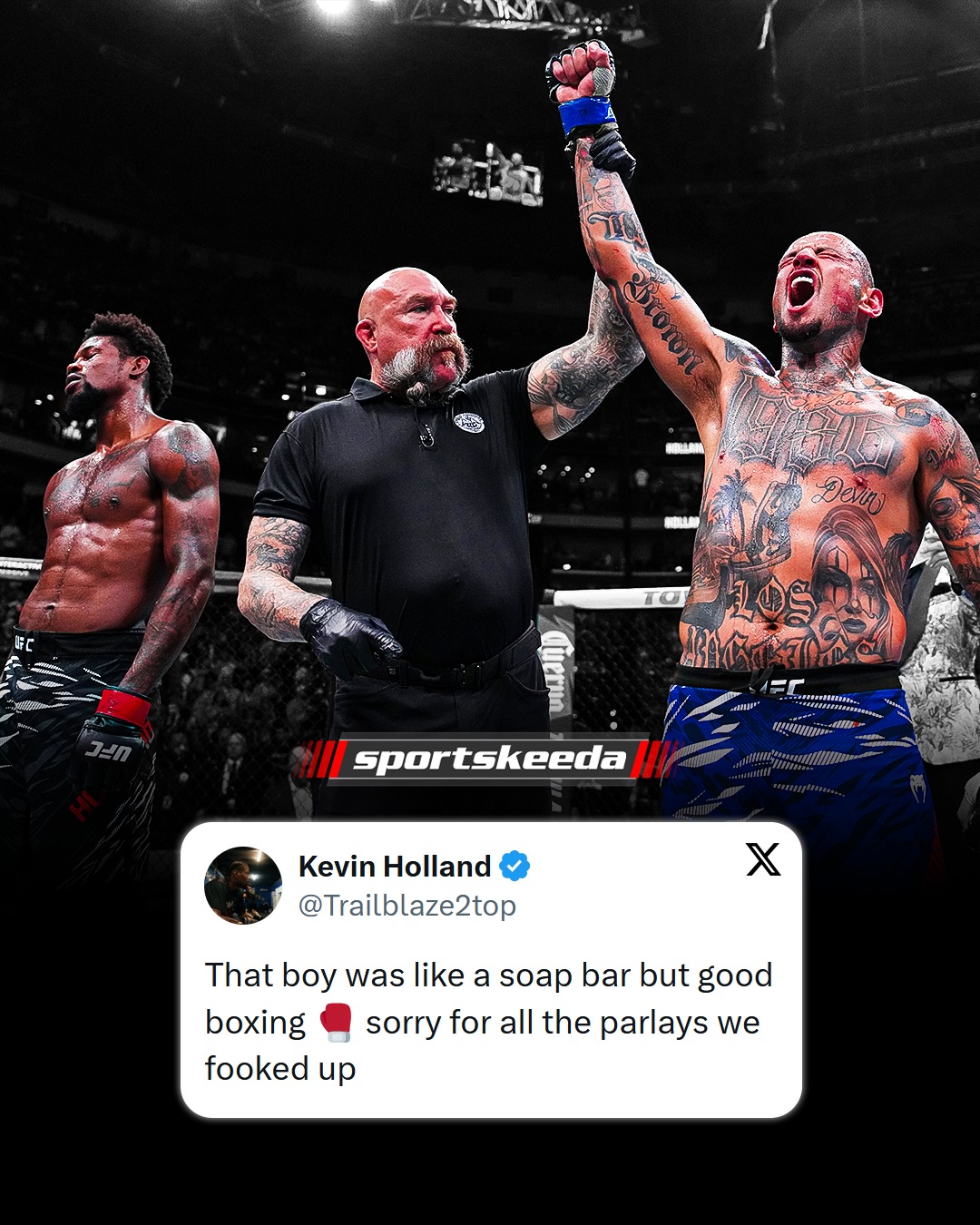 Kevin Holland gives a statement after... - Sportskeeda Combat | Facebook