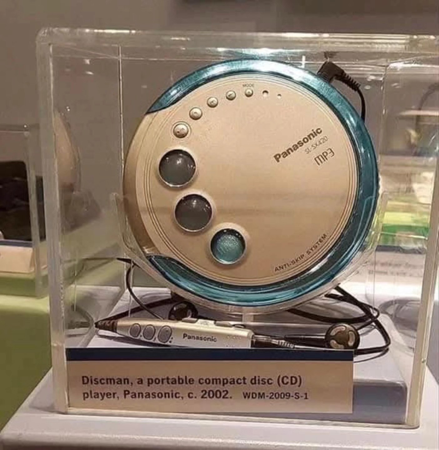 Now a museum piece, the 2002 Panasonic anti-skip technology CD player.