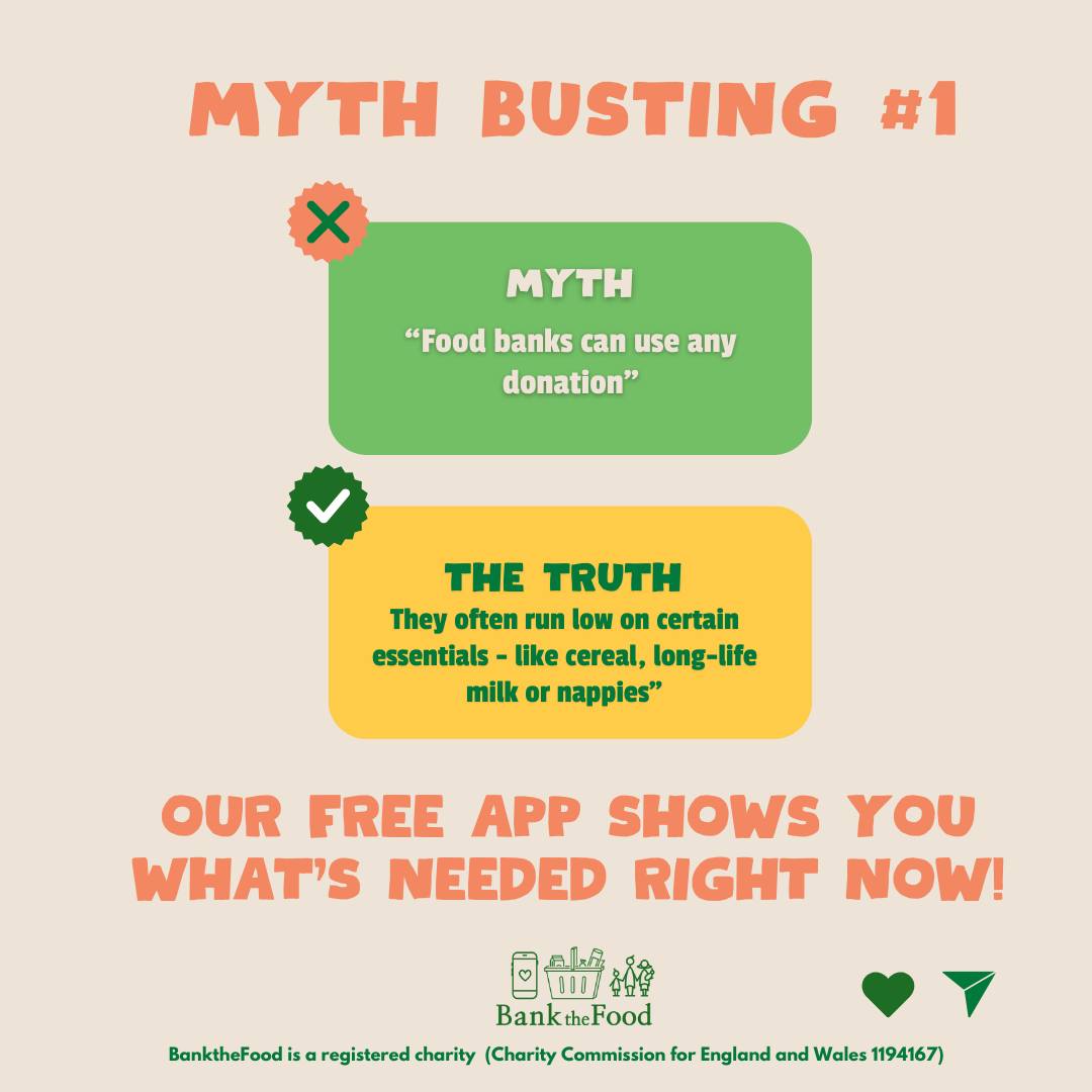 BanktheFood - Myth Busting #2 Did you know? Food banks... | Facebook