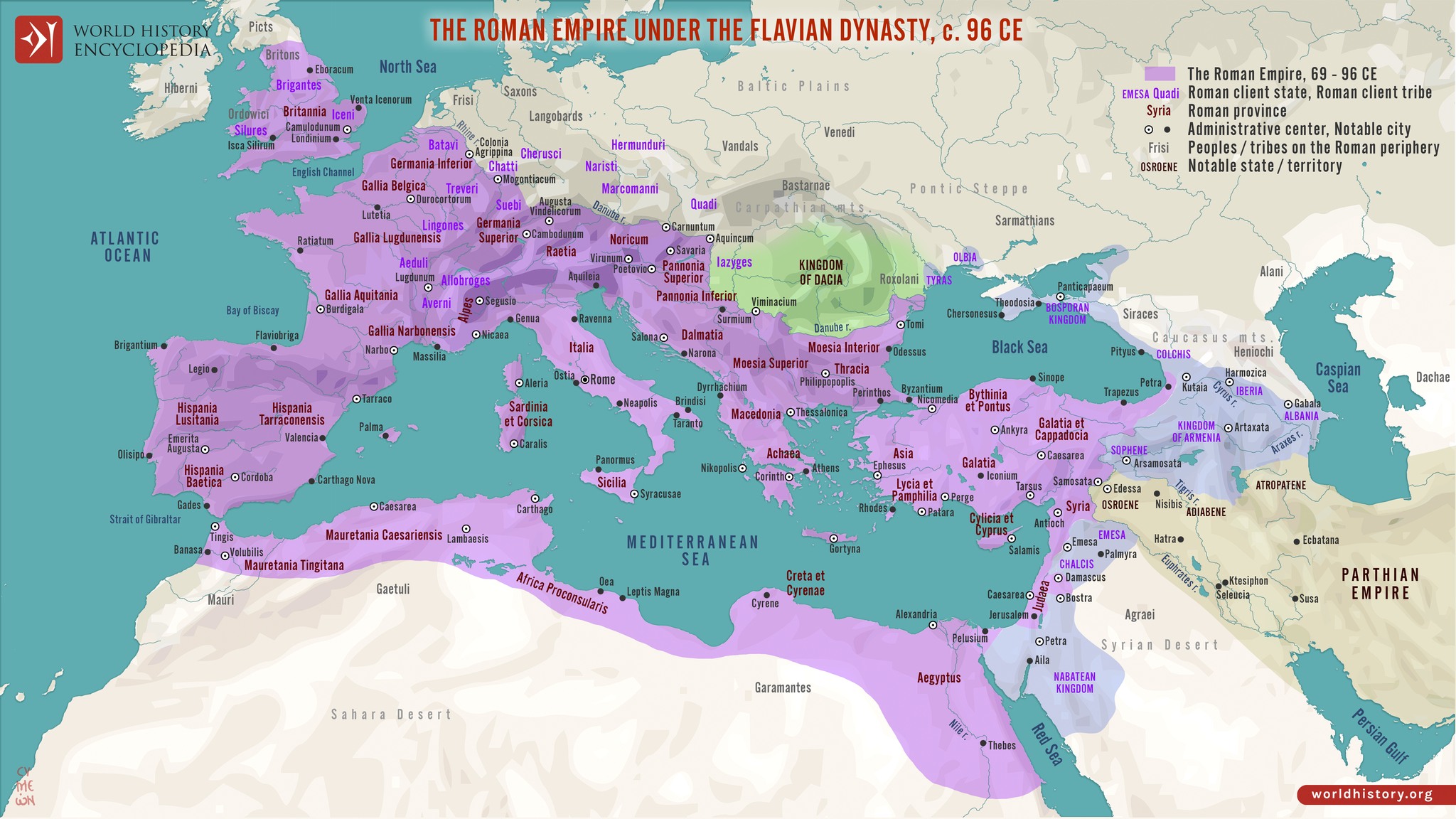 Historical - This map illustrates the Roman Empire’s territorial limits ...