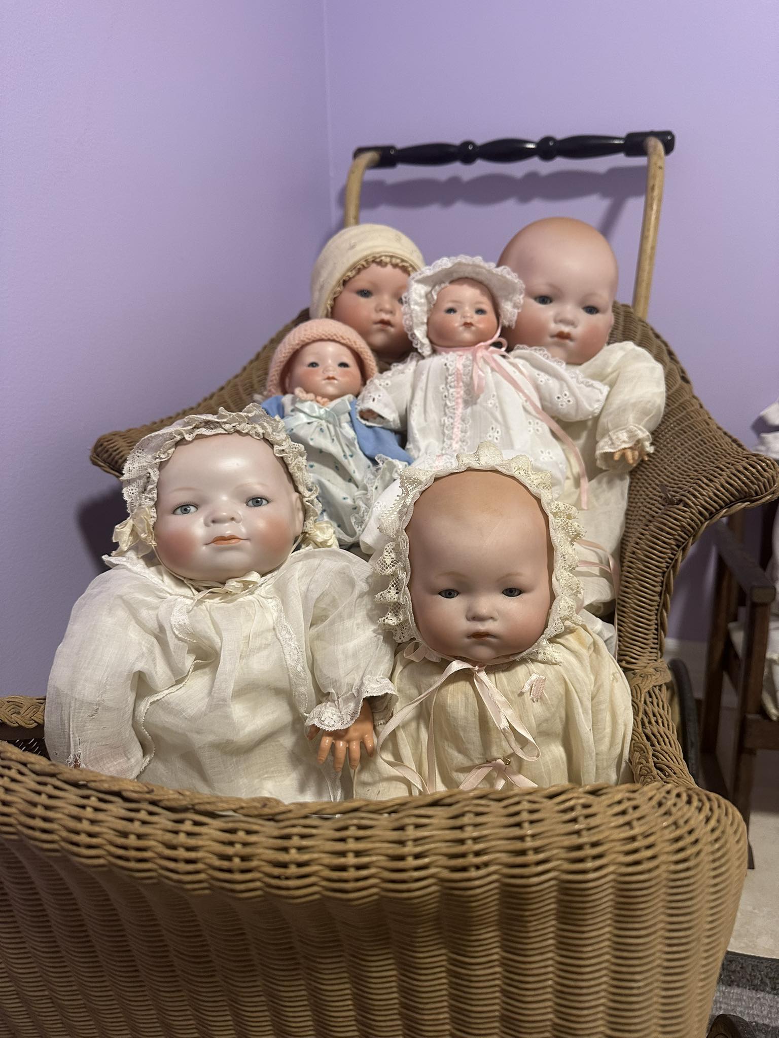 Antique Armand Marseille dolls collection