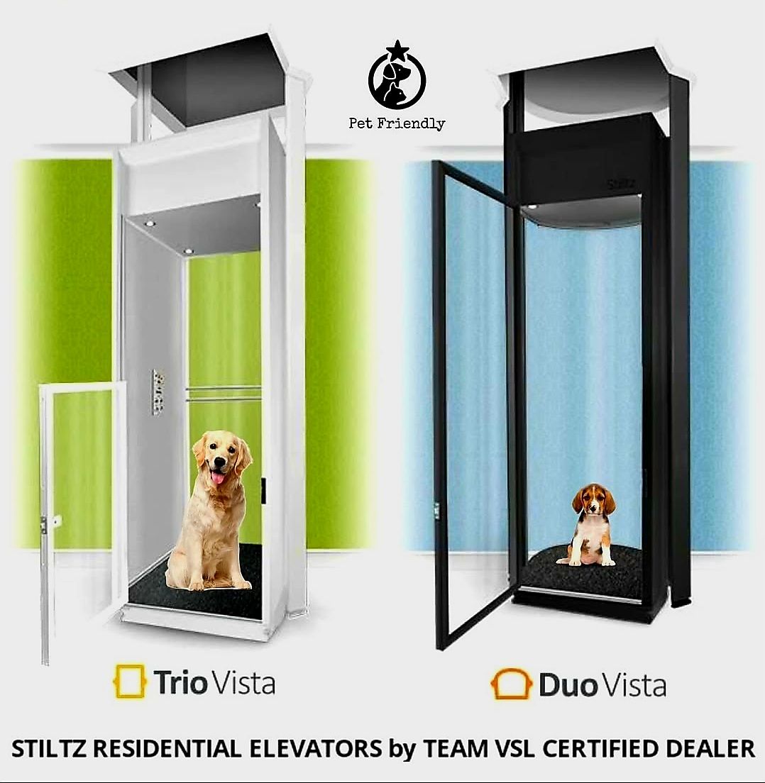 Image showcasing VSL - 🐶 🐱 Stiltz Home Lifts can be used by pets and are designed with ...