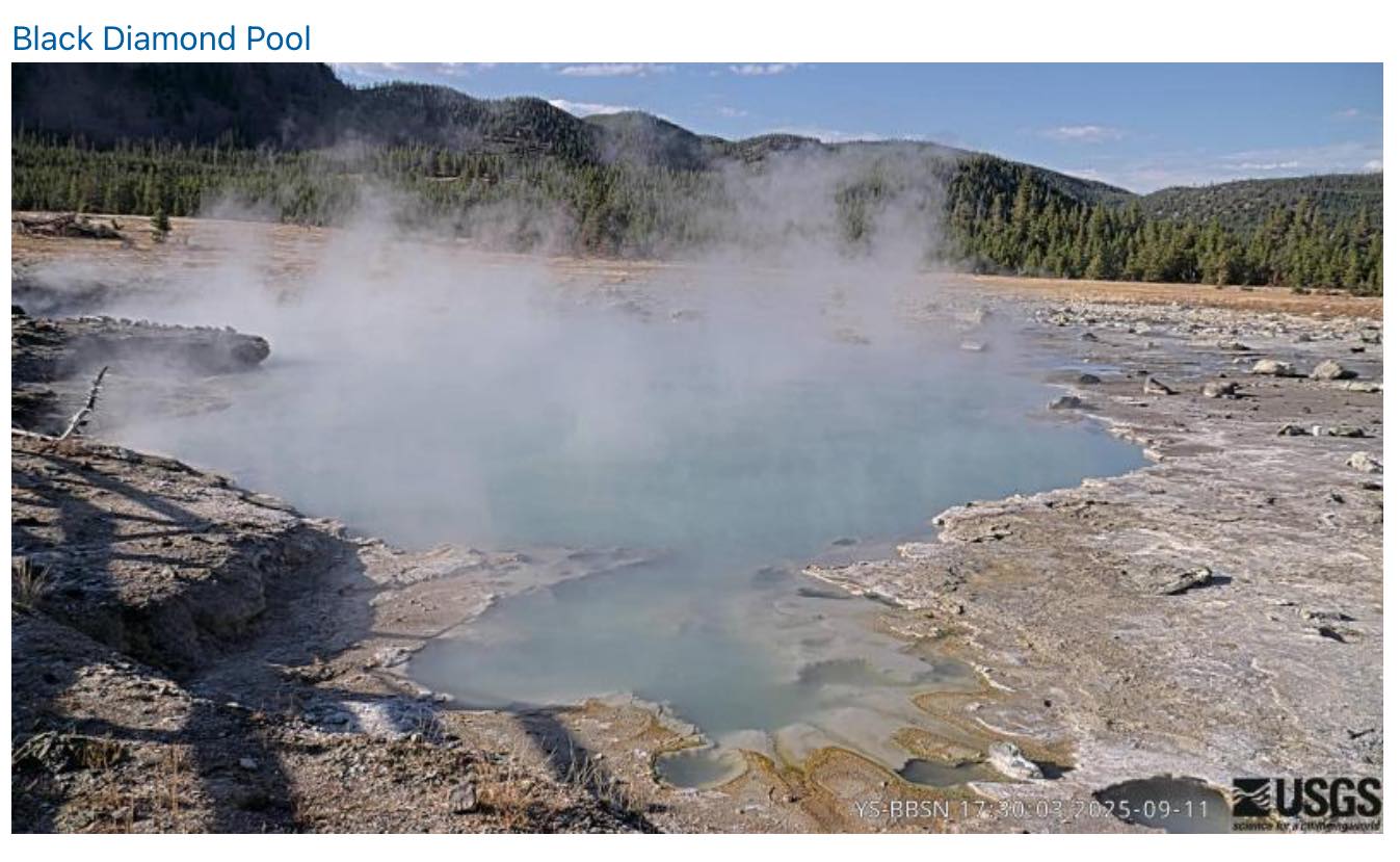Yellowstone - Black Diamond Pool is located within Yellowstone National ...