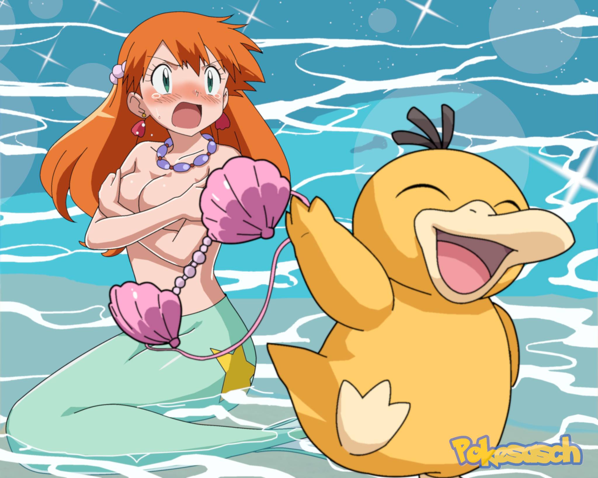 misty goldeen dress An alternative version of Misty's here it's a underwater dance dress hens why she's got no shoes with it Art