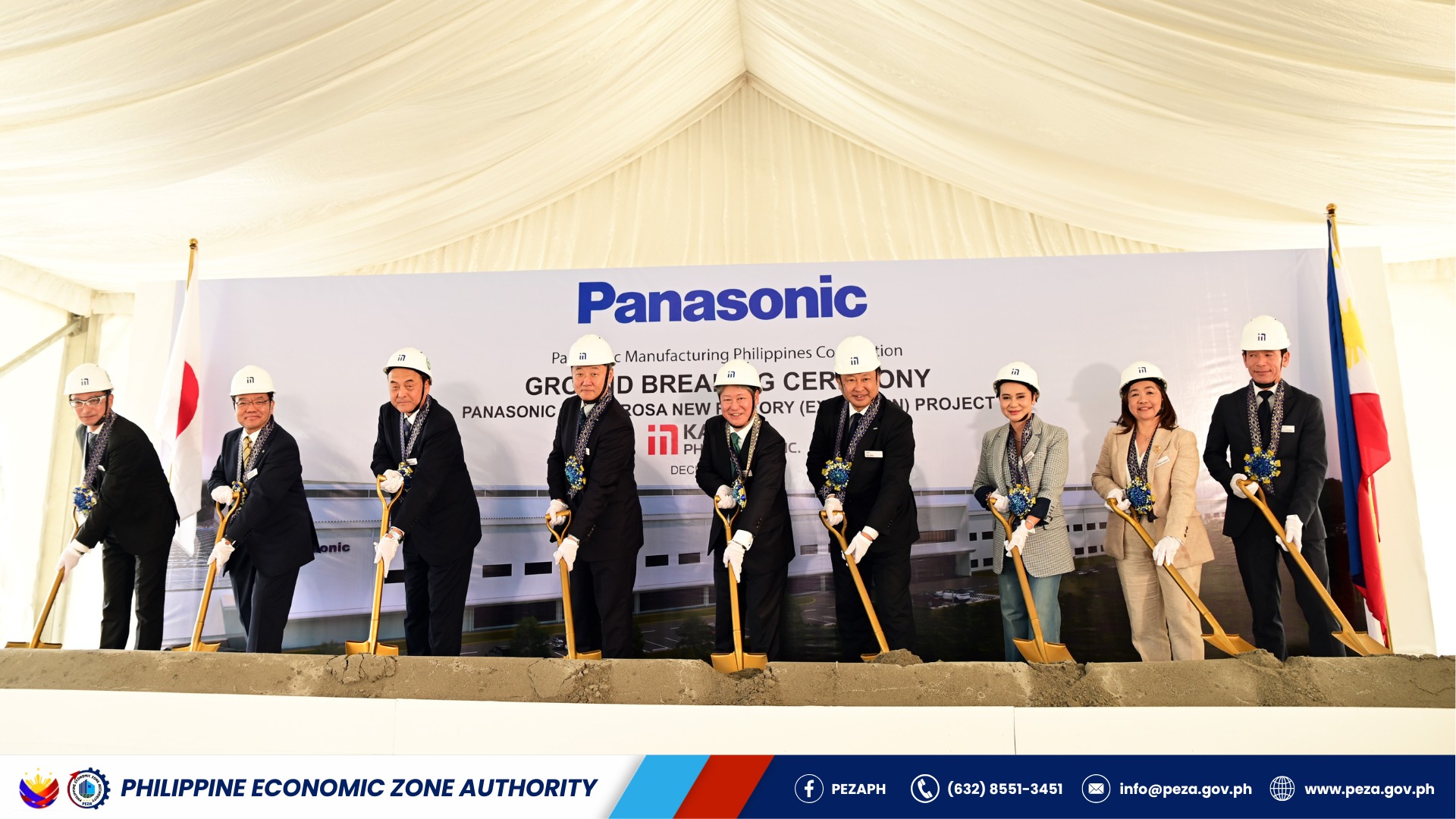 Philippine - Ground breaking Ceremony of Panasonic New Factory graced ...