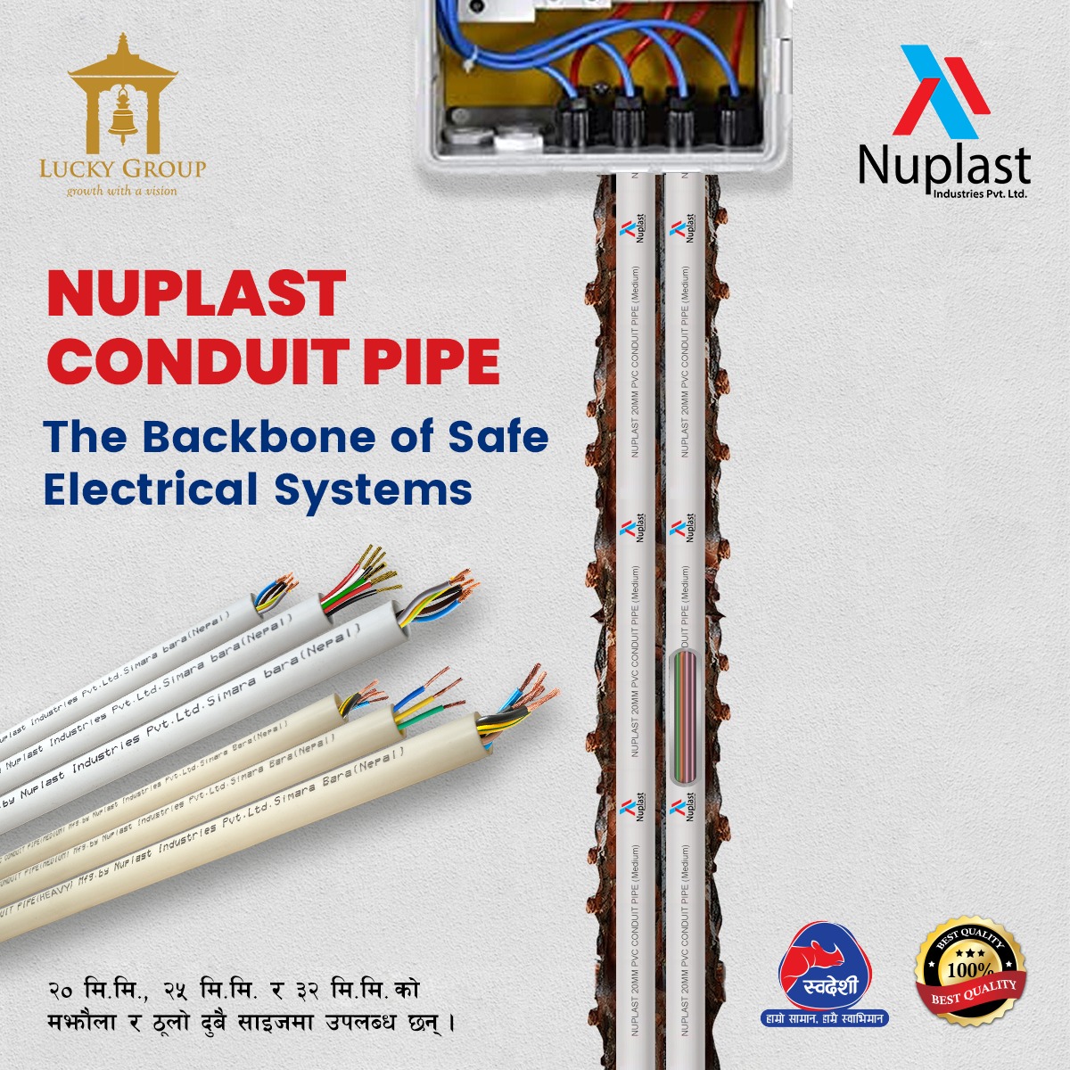 Nuplast - Nuplast Conduit Pipe is the backbone of safe electrical ...