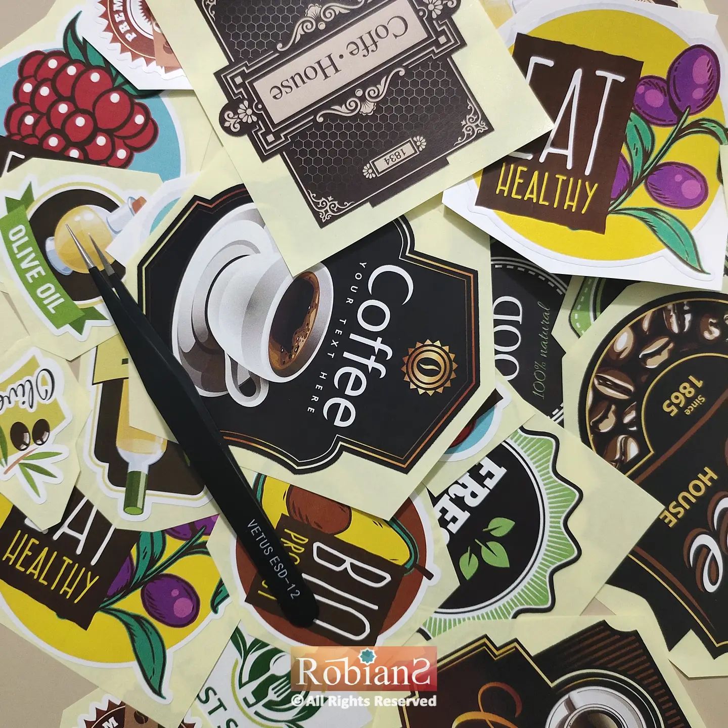 Terima cetak stiker label untuk... - robians_printing | Facebook